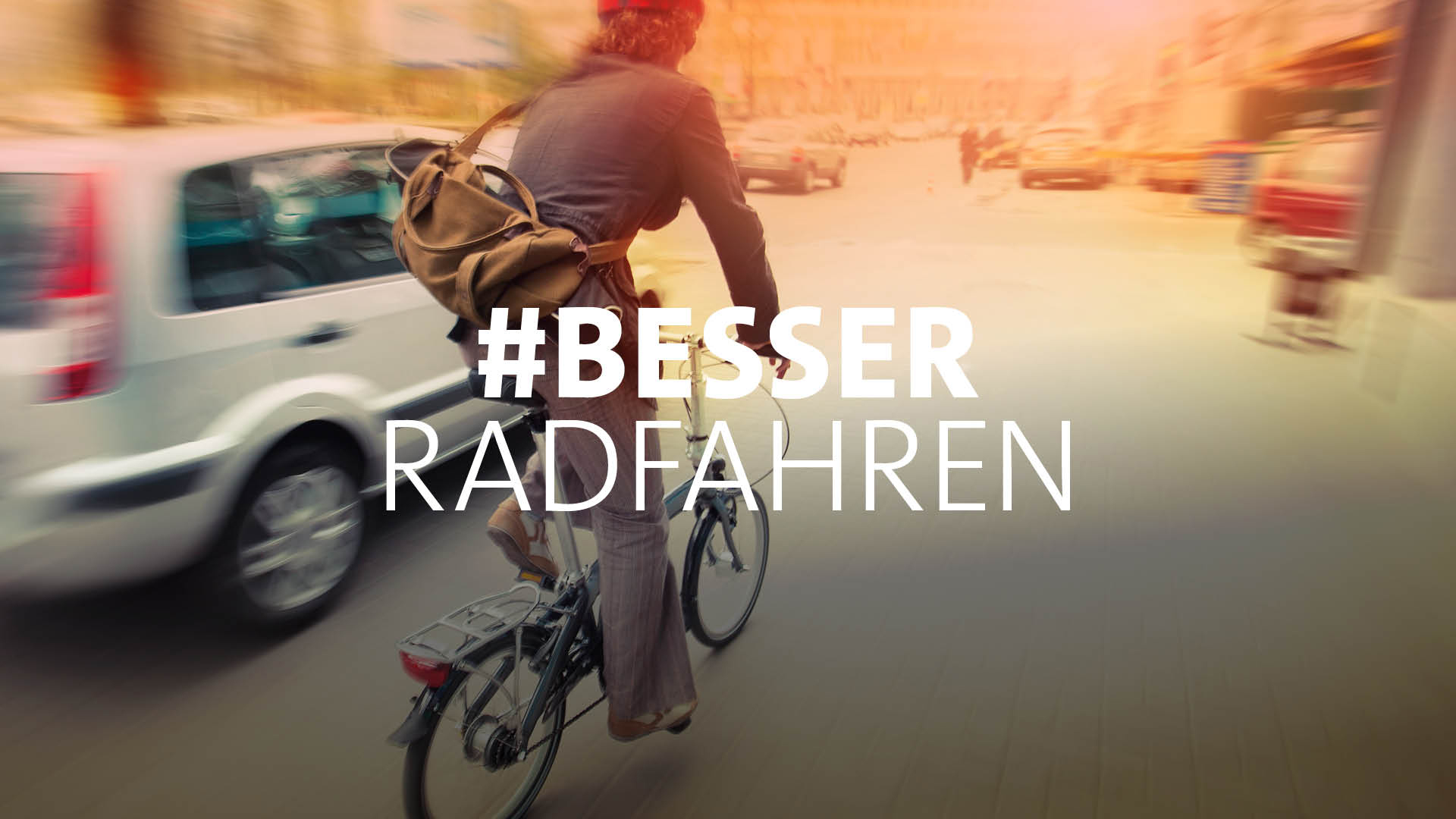 Themenbild eines Radfahrers mit der Aufschrift "besser radfahren" | SWR