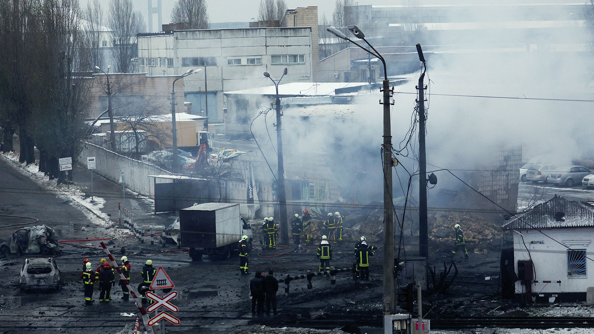 Rettungskräfte bei Kiew, Ukraine