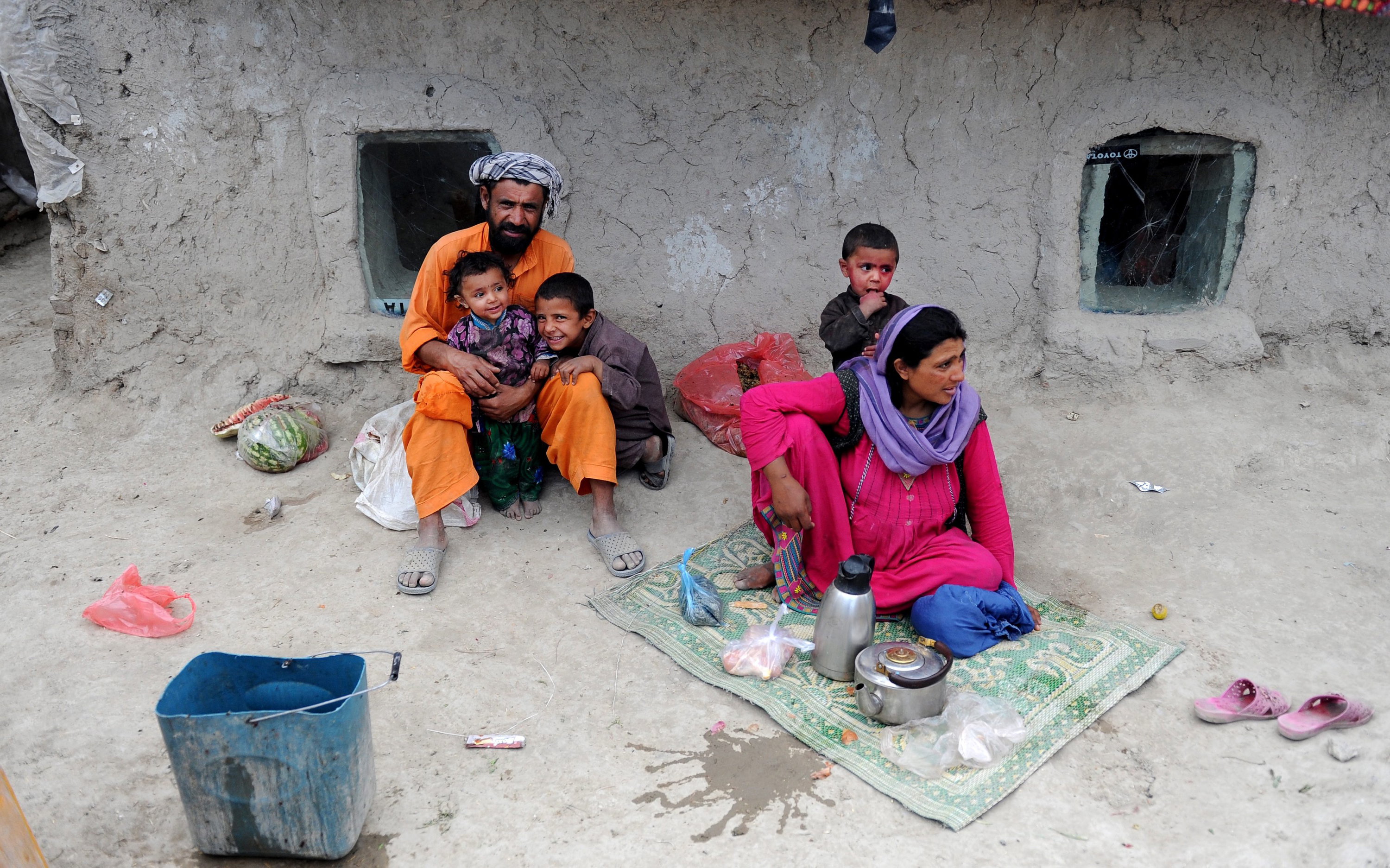 Flüchtlinge in Kabul