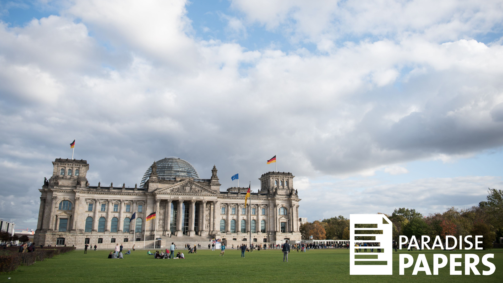 Reichstagsgebäude mit PP Branding