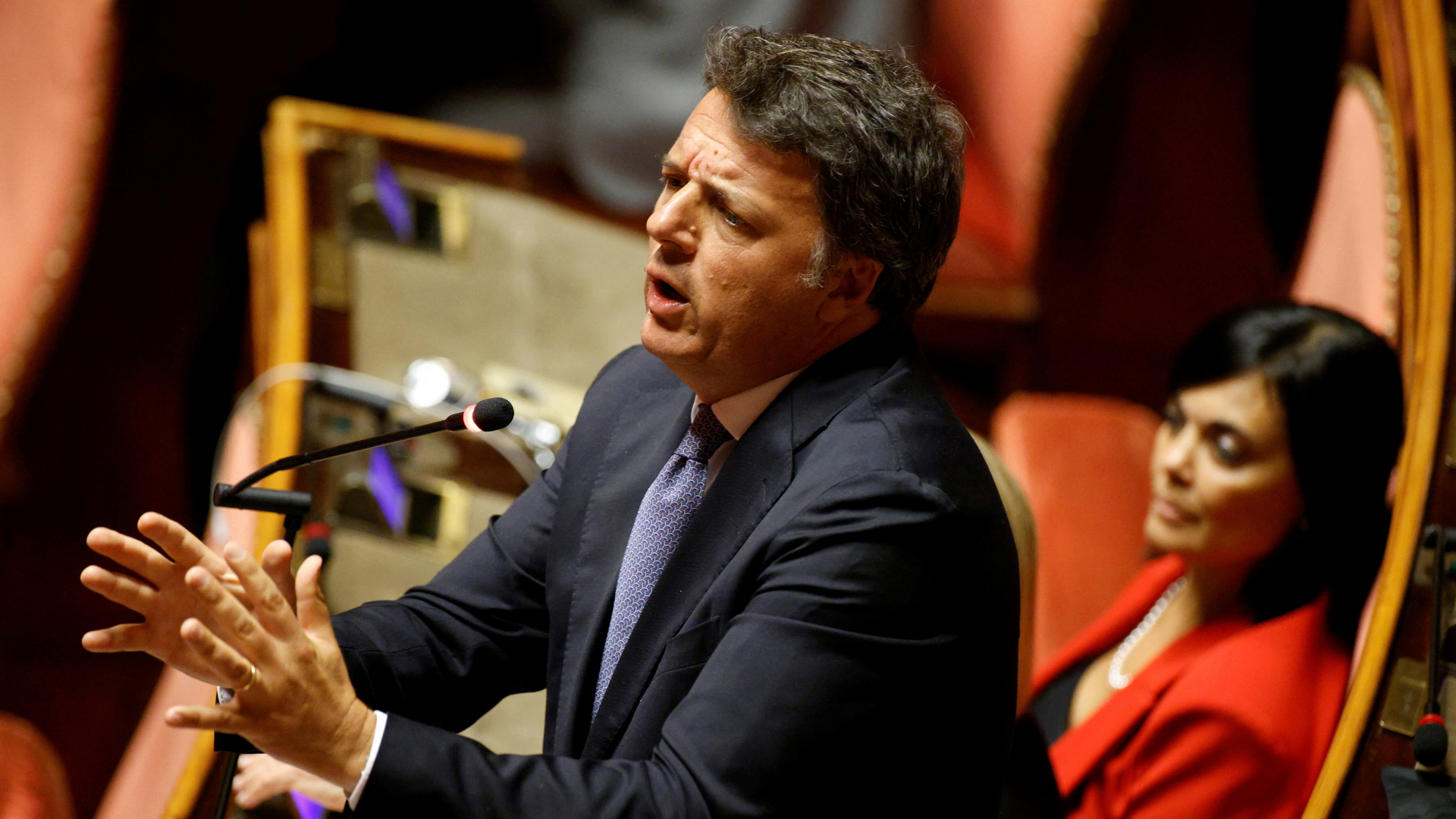 Matteo Renzi spricht im Parlament in Rom (Italien) | REUTERS