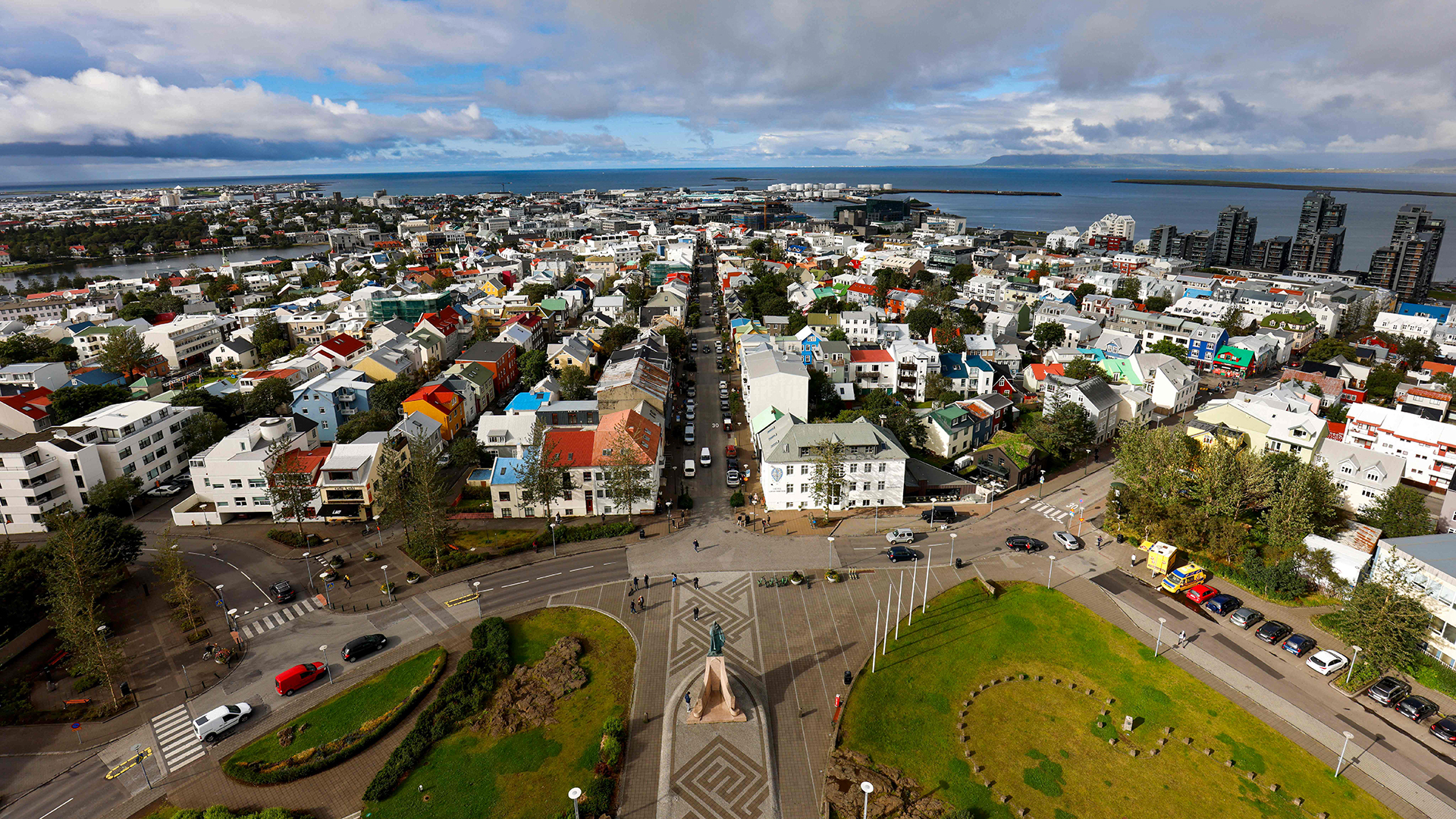 Innenstadt von Reykjavik, der Hauptstadt von Island. | AFP