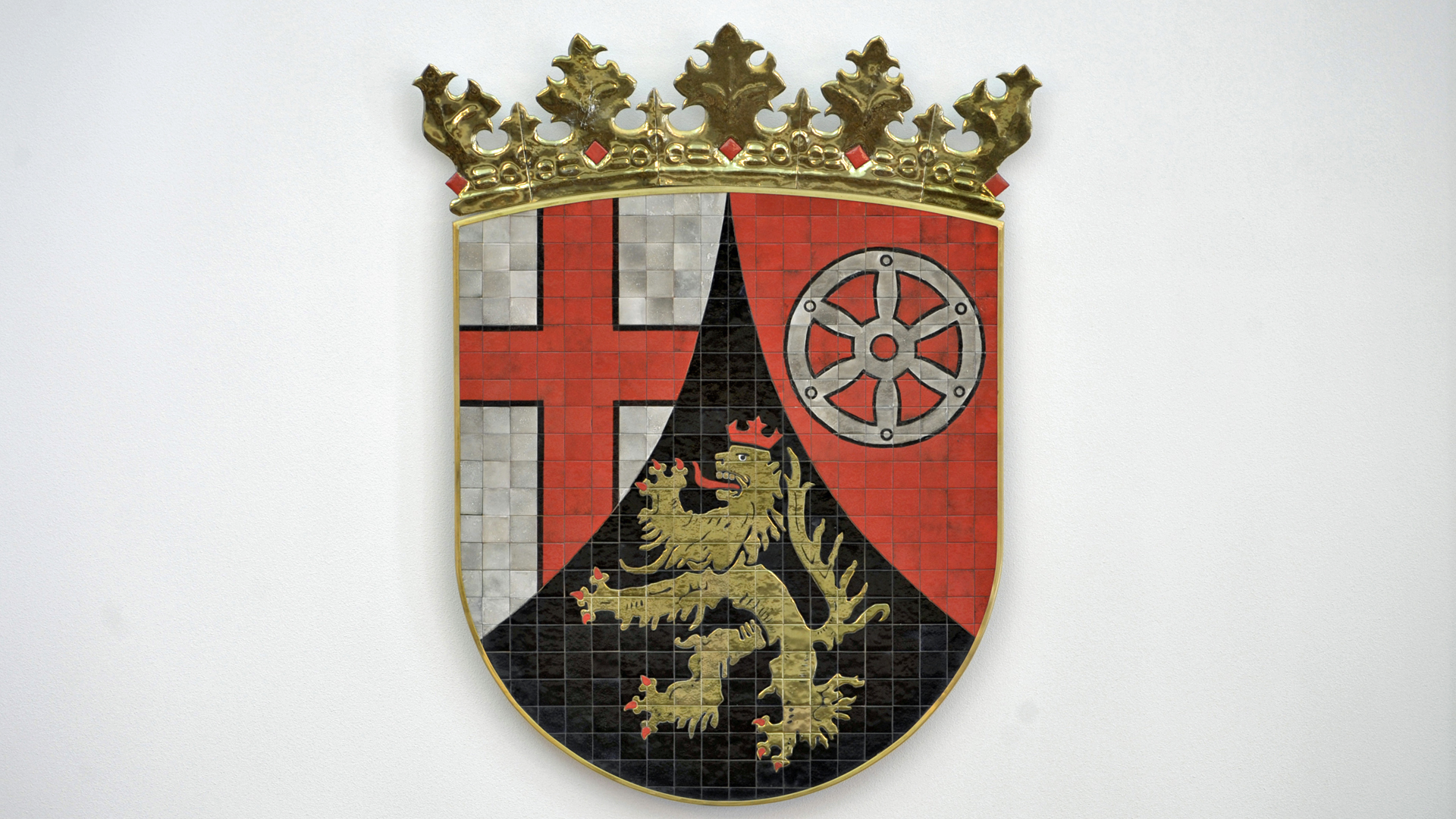 Wappen von Rheinland-Pfalz im Mainzer Landtag | picture alliance/dpa