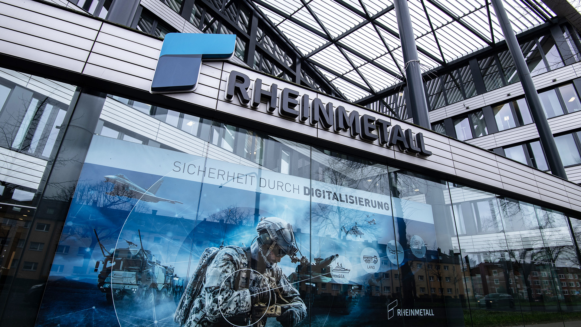 Die Unternehmenszentrale der Rheinmetall AG.
