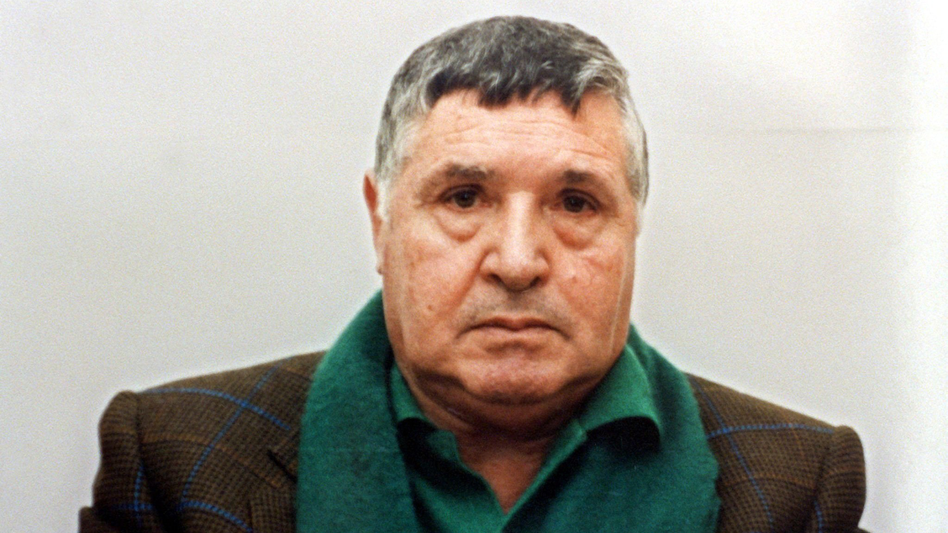 Mafia-Boss Toto Riina, aufgenommen bei seiner Festnahme am 16.1.1993 in Palermo. | dpa