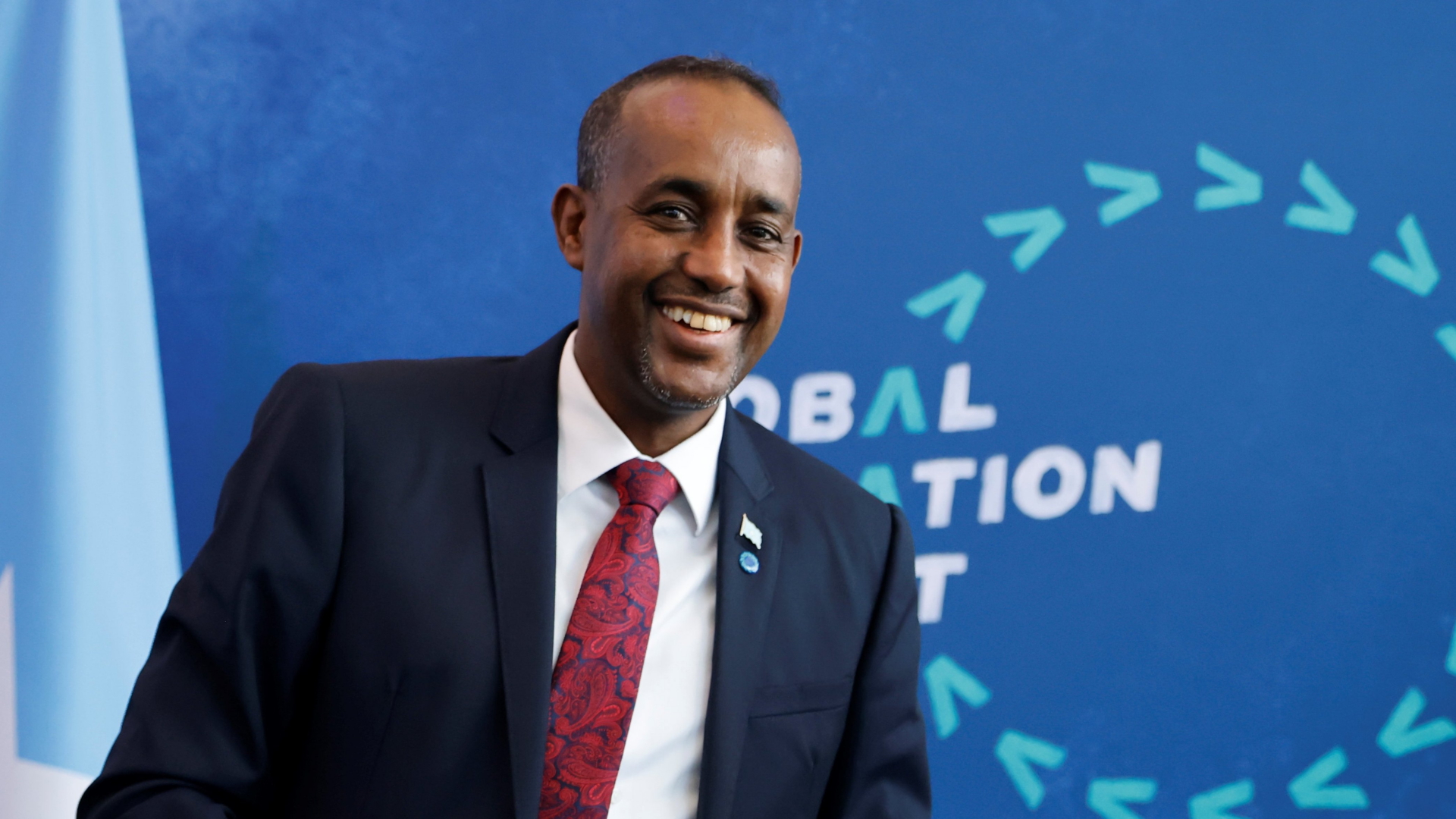 Der somalische Premierminister Mohamed Hussein Roble während eines Gipfeltreffens.  | dpa