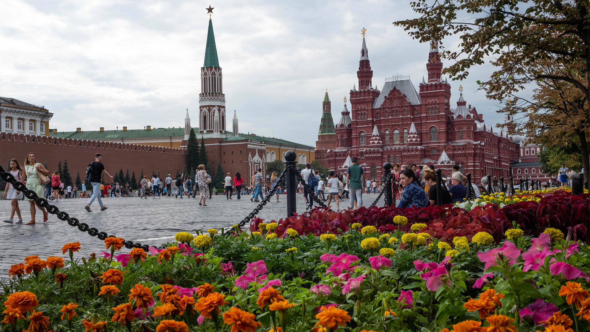 Blick auf den Roten Platz in Moskau | AP