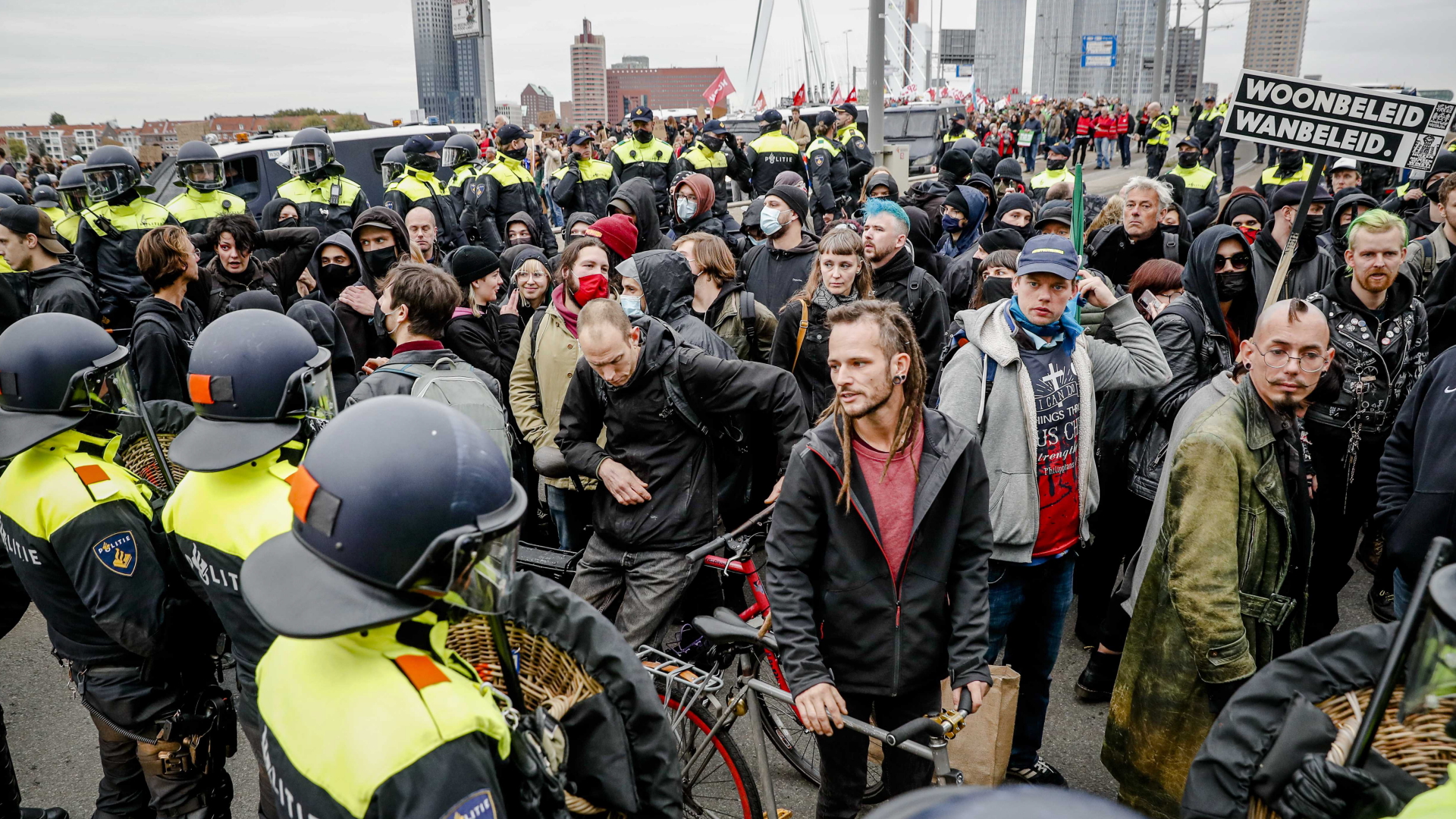 Protest gegen die Lage auf dem Wohnungsmarkt in Rotterdam (Niederlande) | EPA