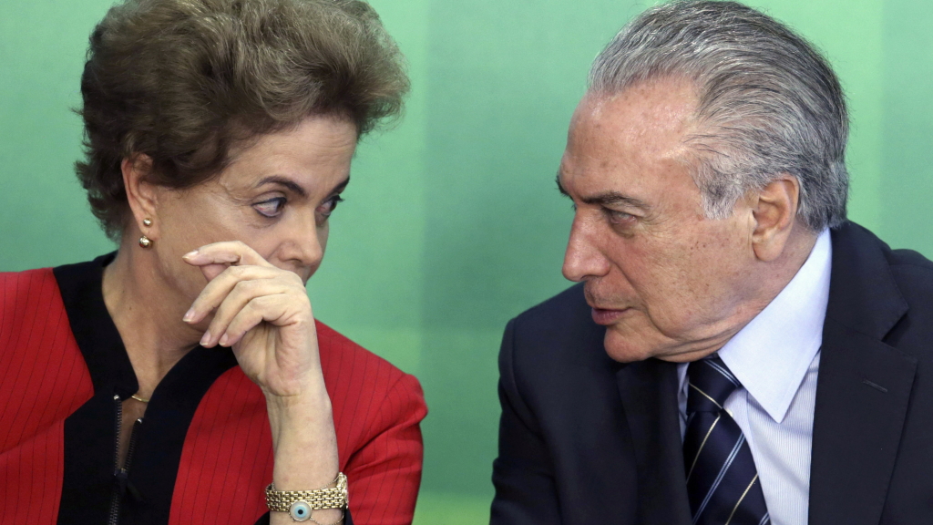 Rousseff und Temer (Archivbild März 2016)