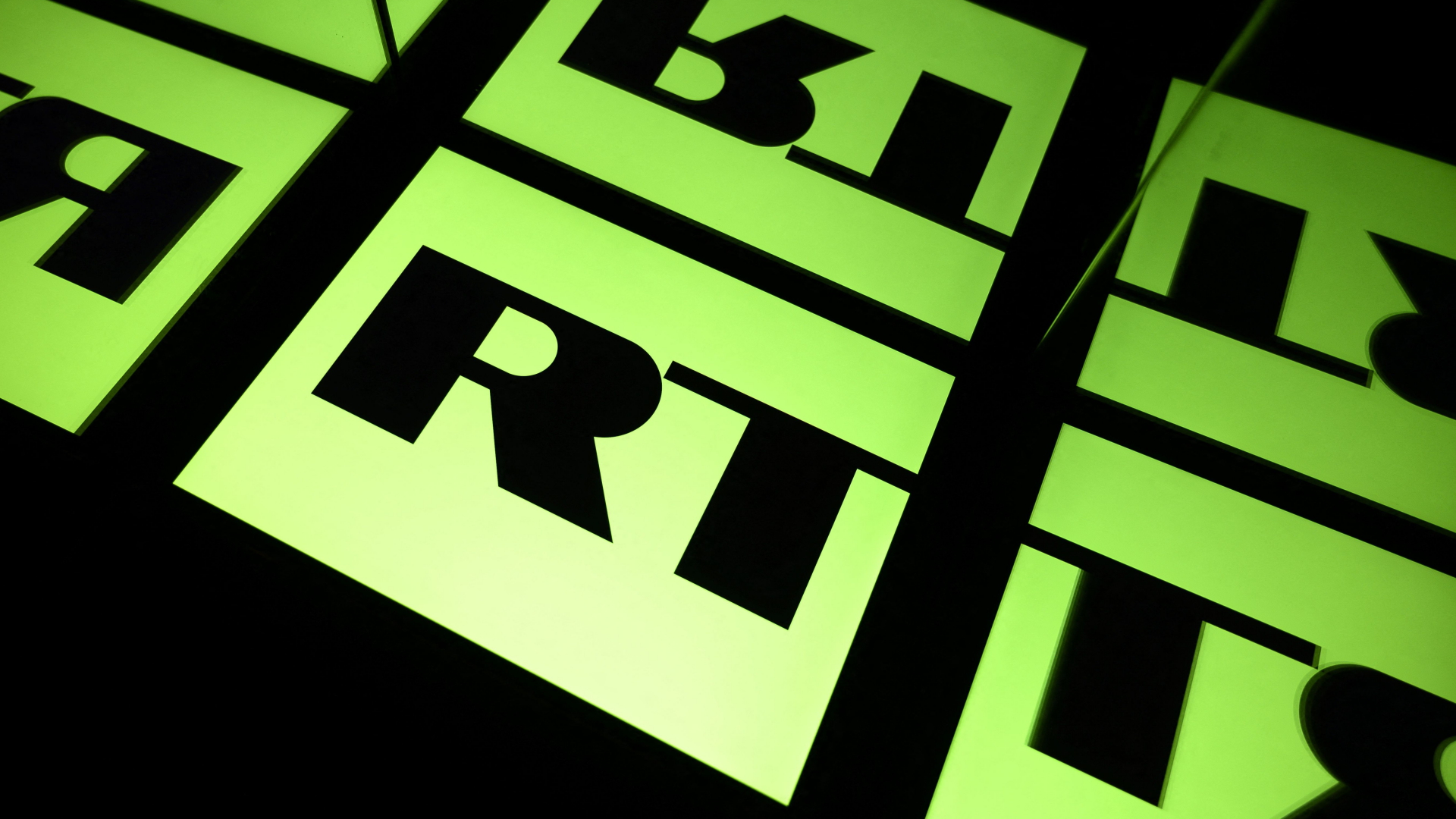 Das grün-schwarze Logo des russischen Auslandssenders RT
