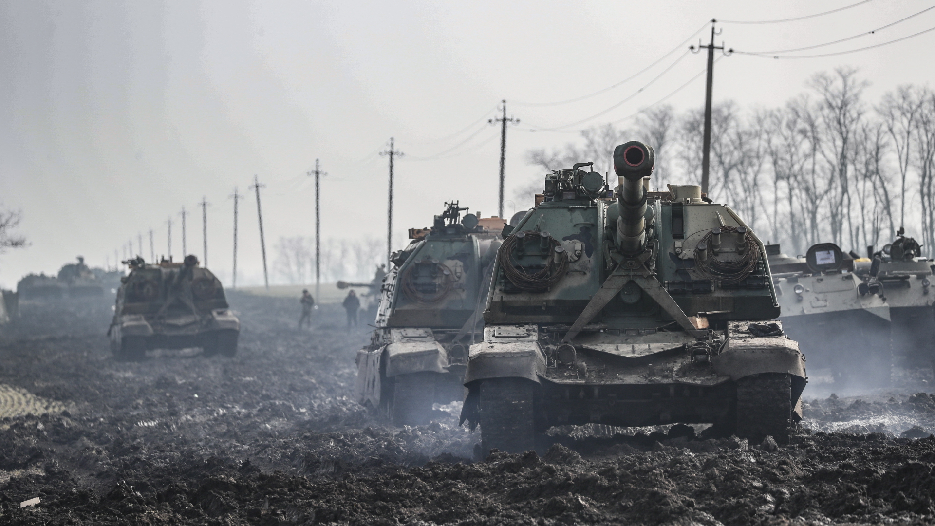 Russische Militärfahrzeuge in der Region Rostow | EPA