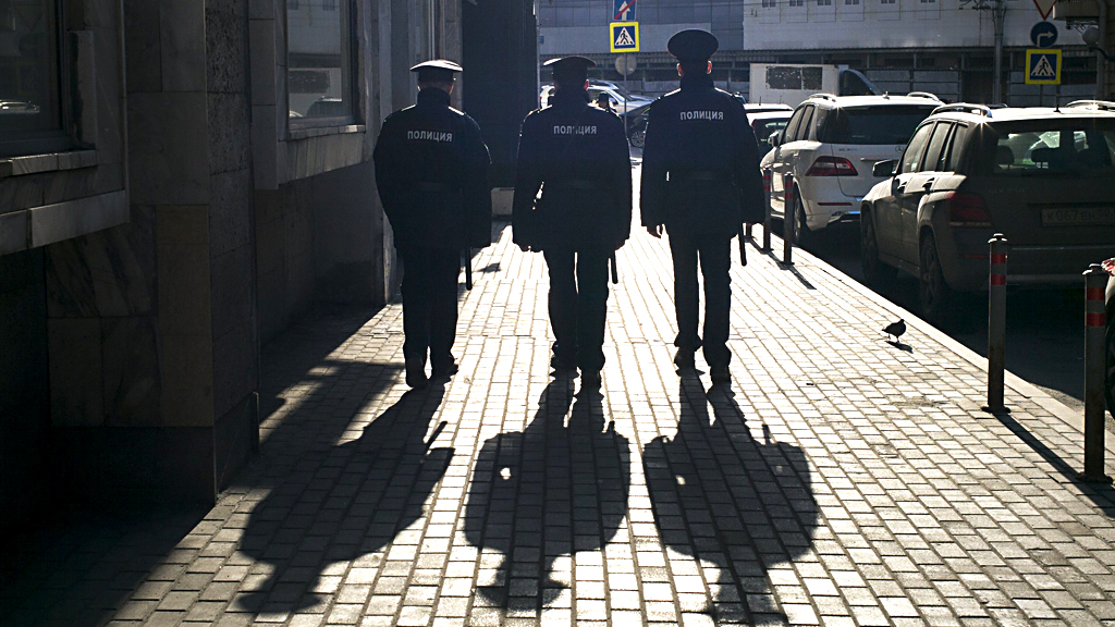Polizisten in Moskau