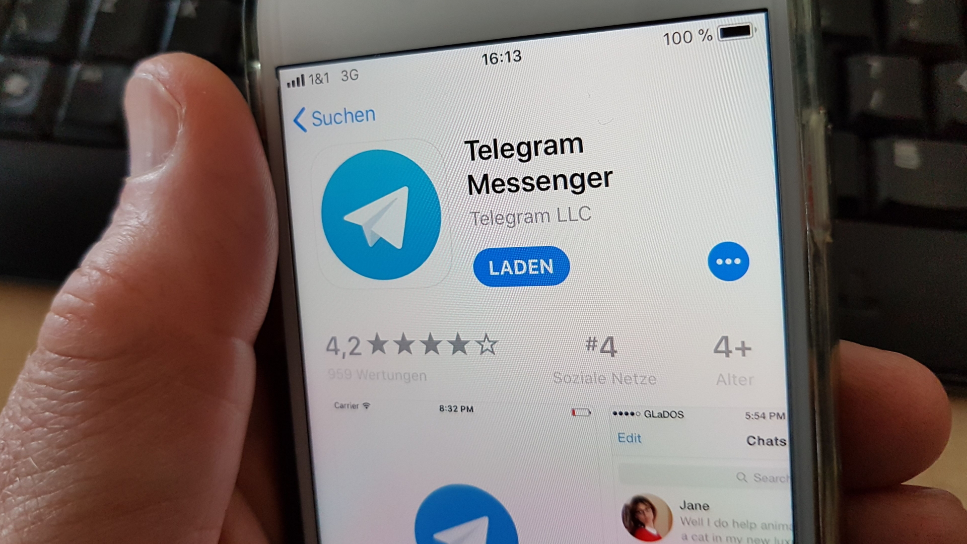 Der russische Messengerdienstes Telegram auf einem Smartphone | MAURITZ ANTIN/EPA-EFE/REX/Shutte