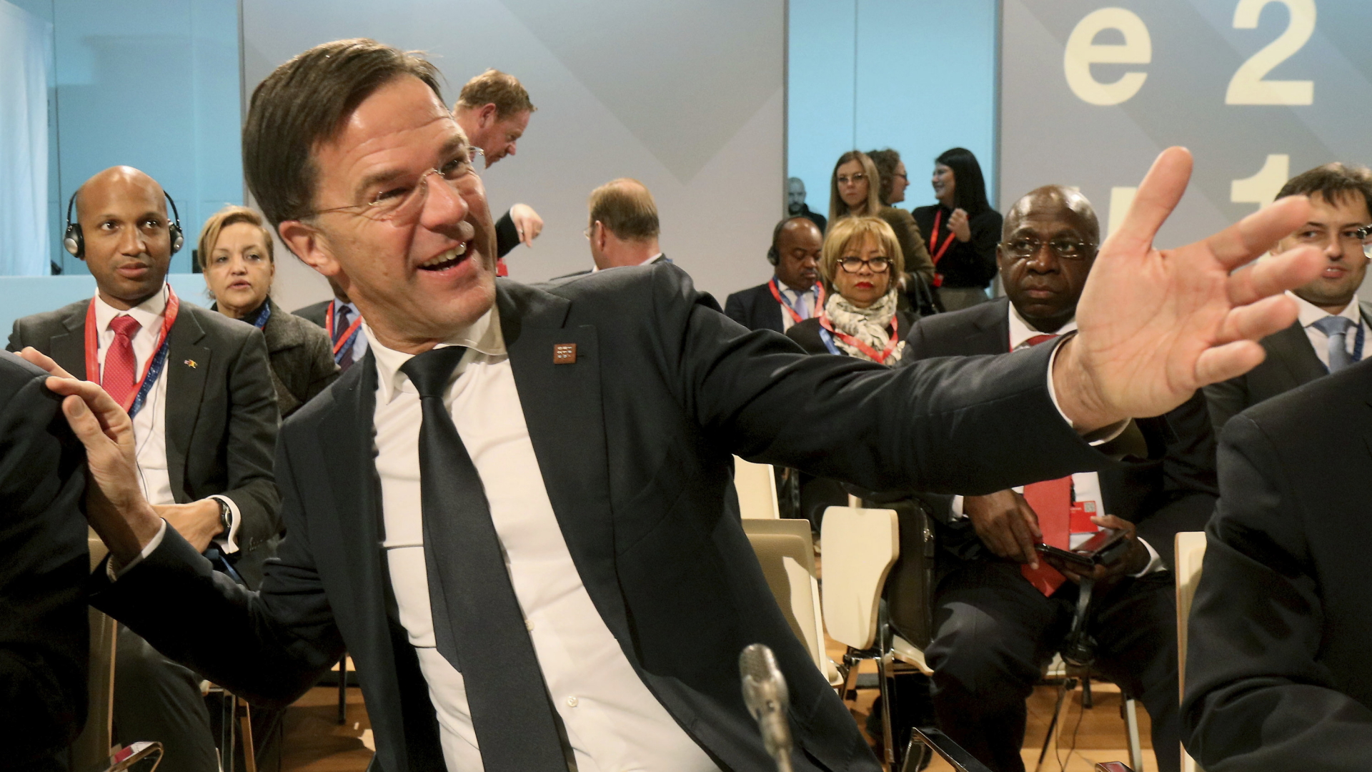 Der niederländische Premierminister Mark Rutte beim EU-Afrika Forum | AP
