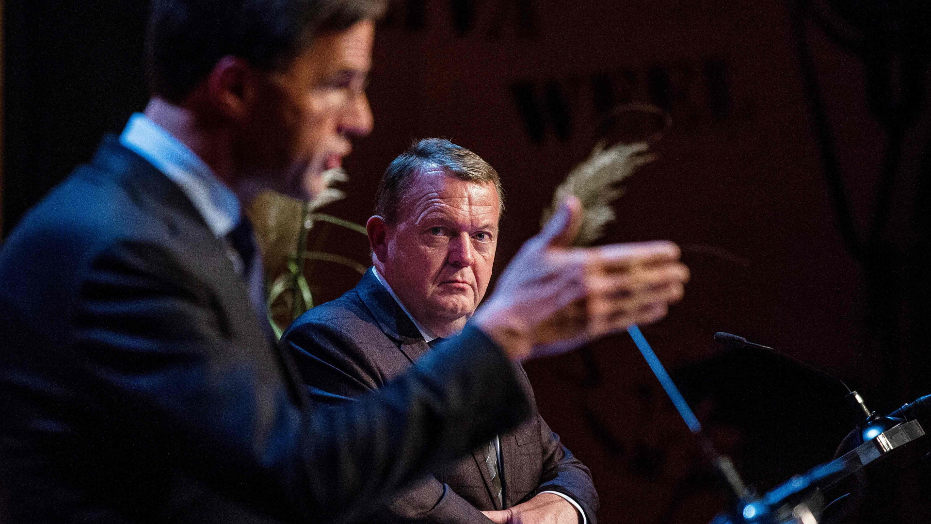 Der niederländische Premier Rutte und sein dänischer Amtskollege Lökke Rasmussen | AFP