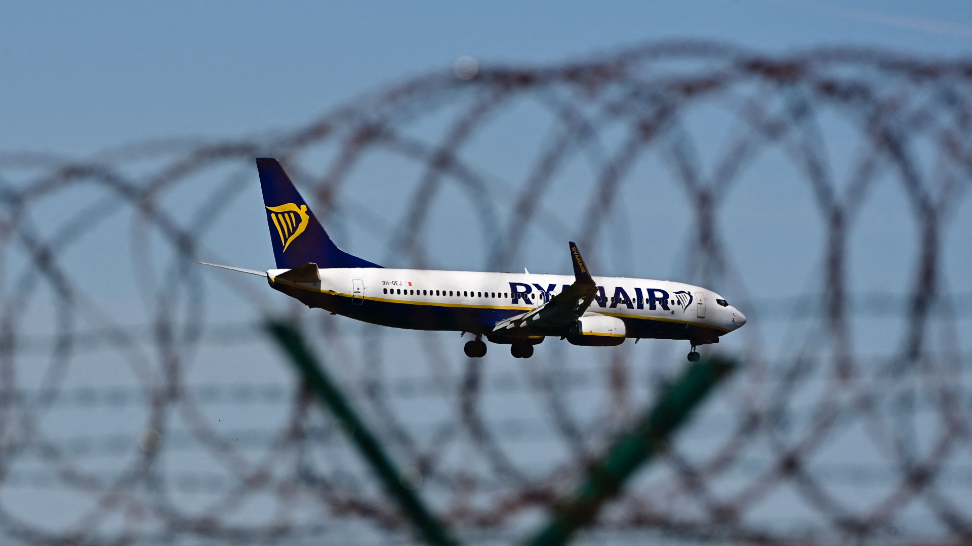 Eine Maschine der Ryanair-Fluggesellschaft (Archivbild). | AFP