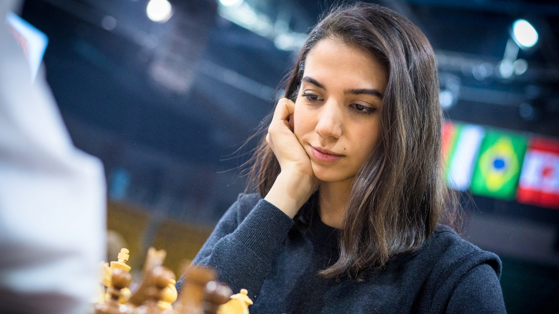 Sara Khademalsaharieh bei der Schnellschach-WM in Almaty | via REUTERS