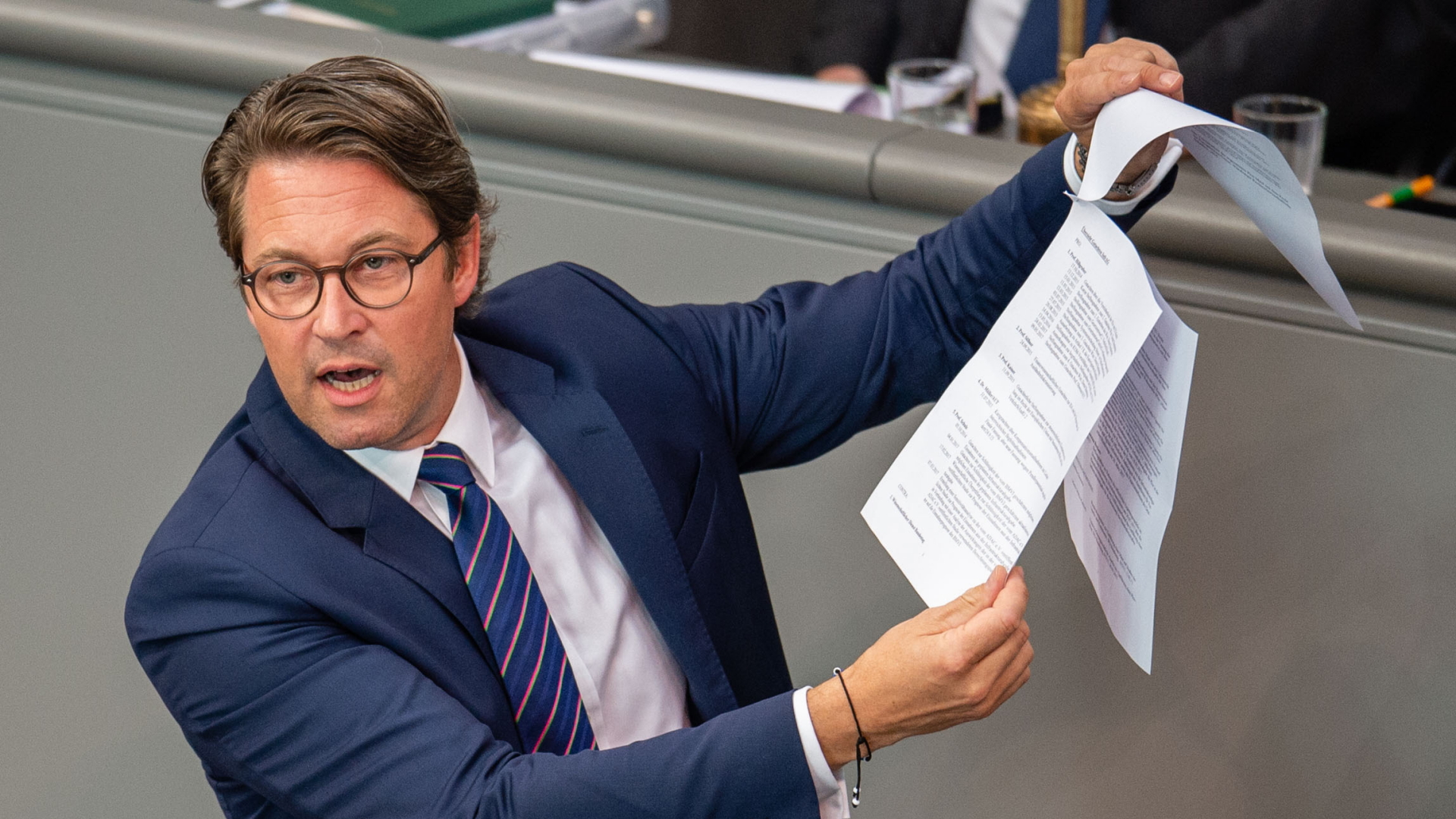 Bundesverkehrsminister Andreas Scheuer sprach bei der aktuellen Stunde zum Scheitern der PKW-Maut im Deutschen Bundestag.