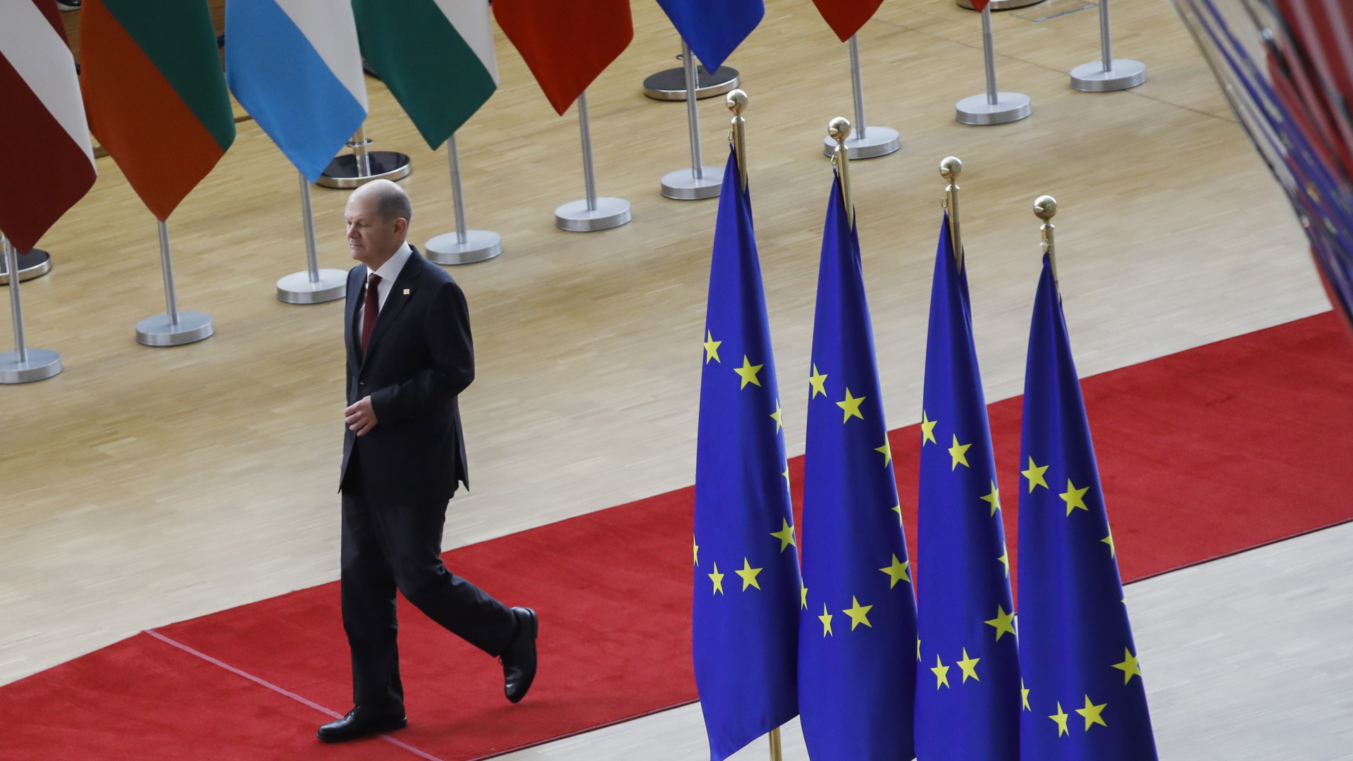 Kanzler Scholz auf dem EU-Gipfel in Brüssel