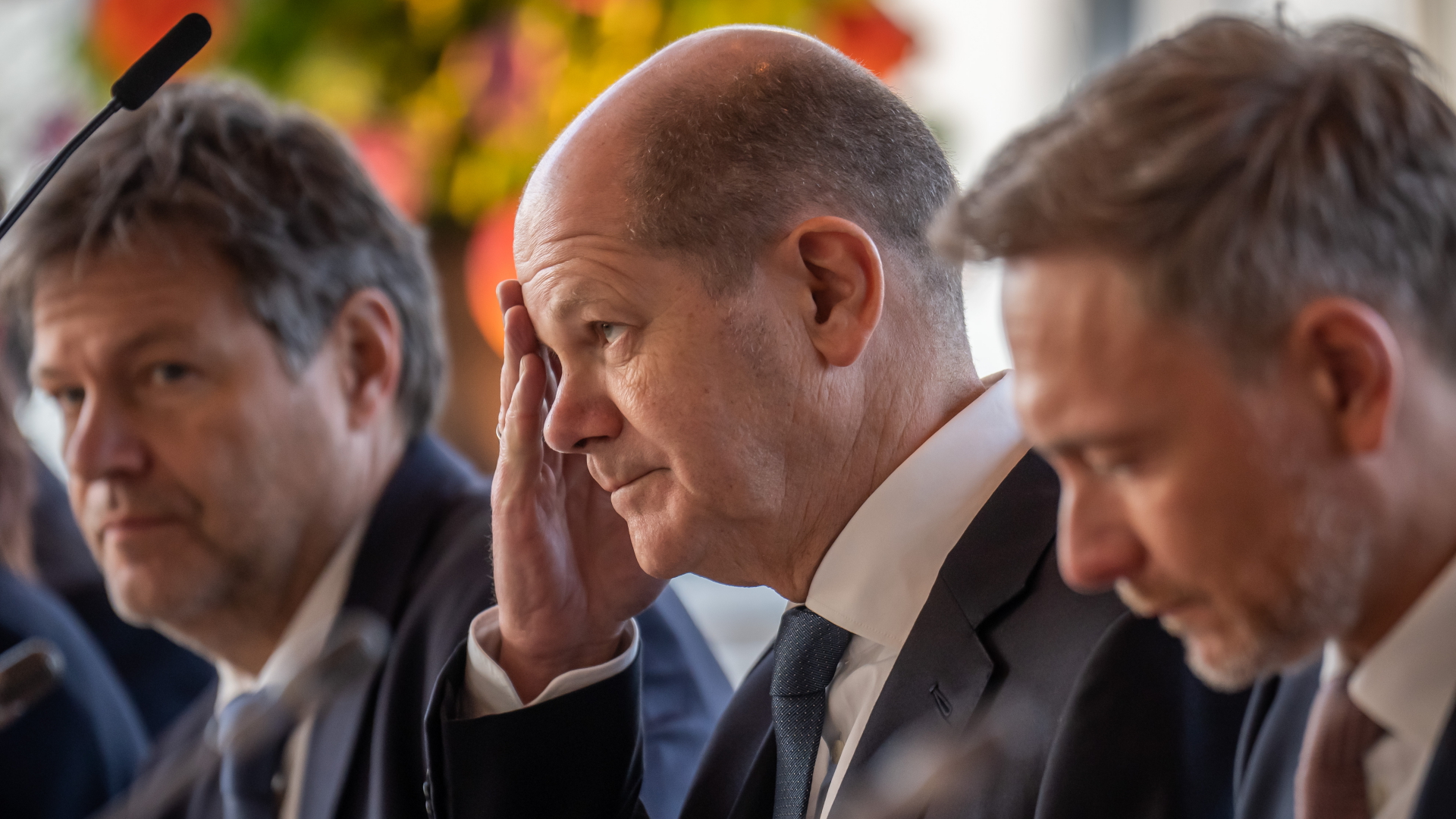 Robert Habeck, Olaf Scholz and Christian Lindner |  dpa