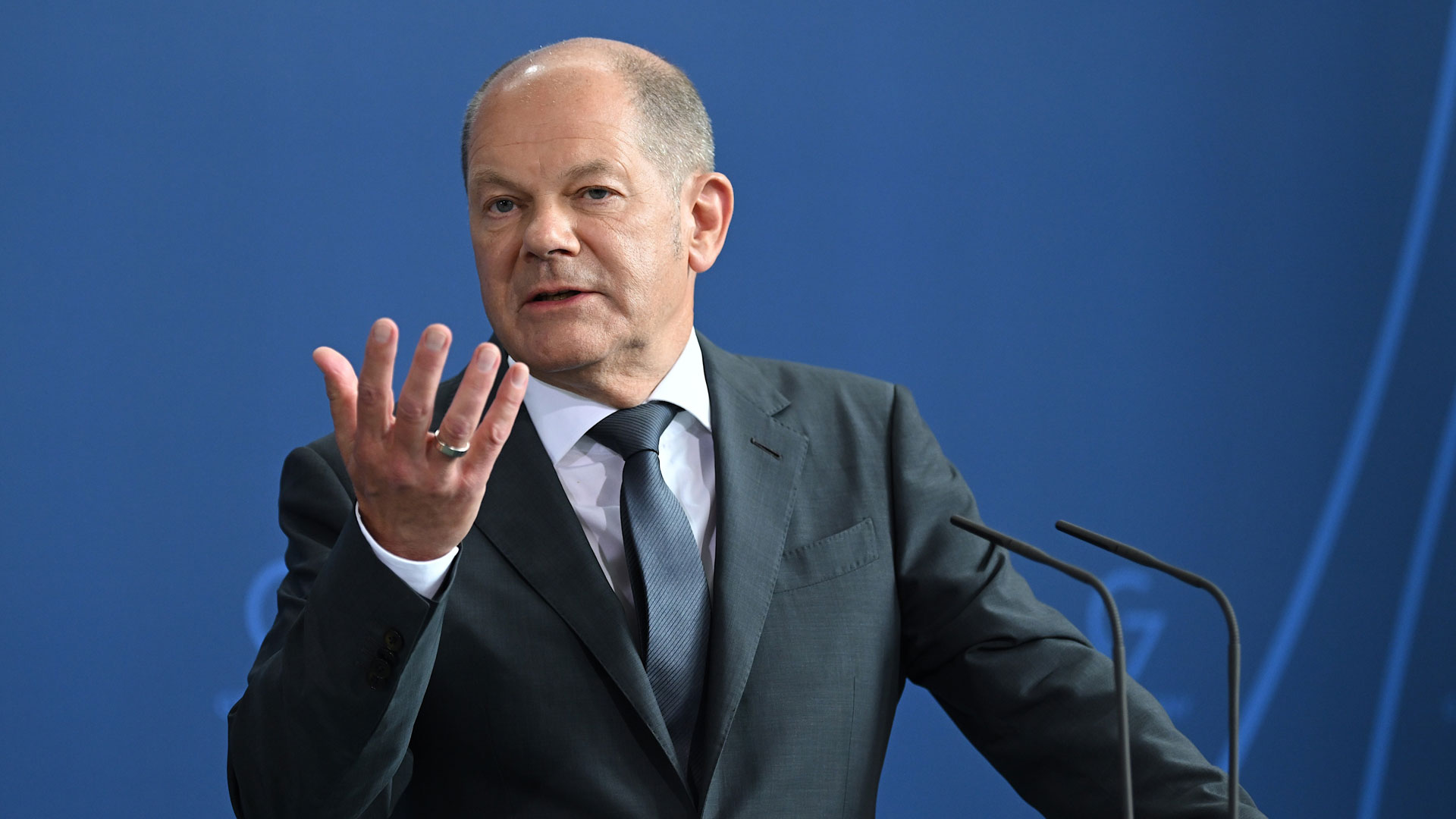 Bundeskanzler Olaf Scholz (SPD) spricht zu aktuellen Fragen in der Energiepolitik. | picture alliance/dpa