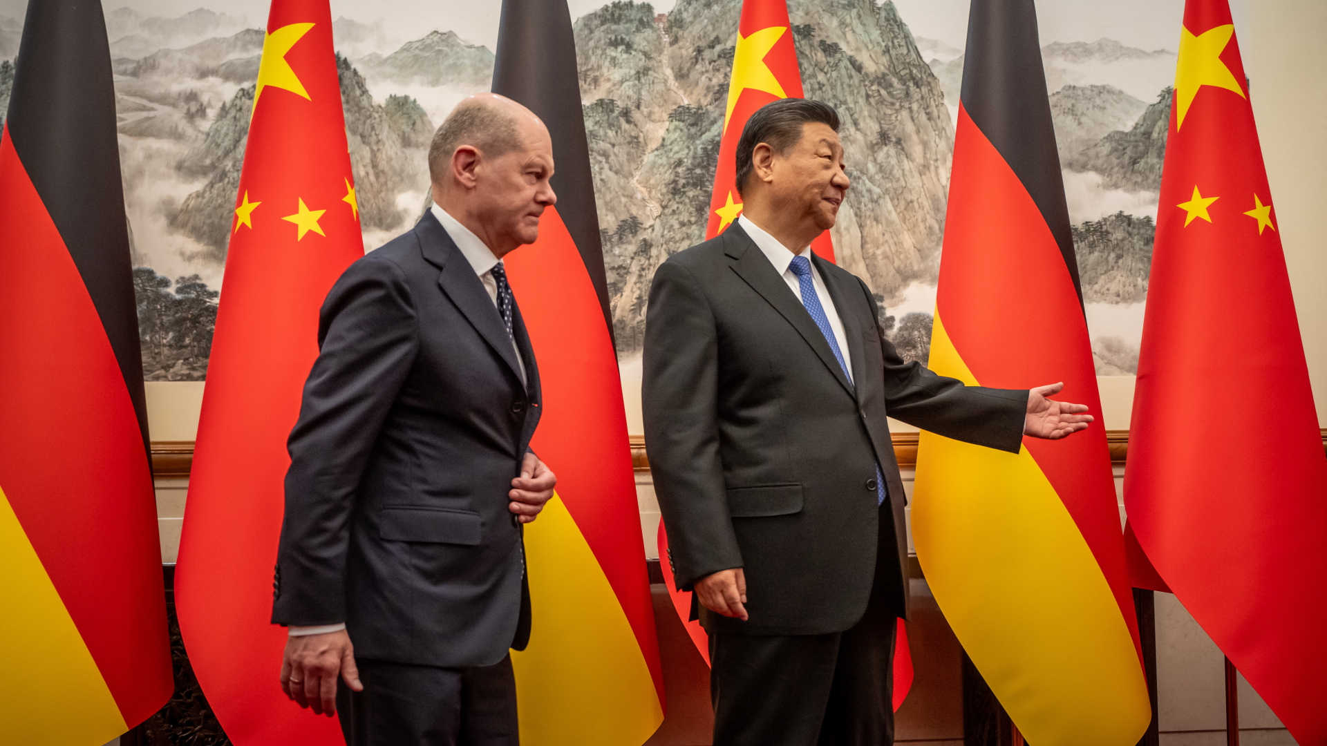 Kanzler Scholz und Chinas Präsident Xi