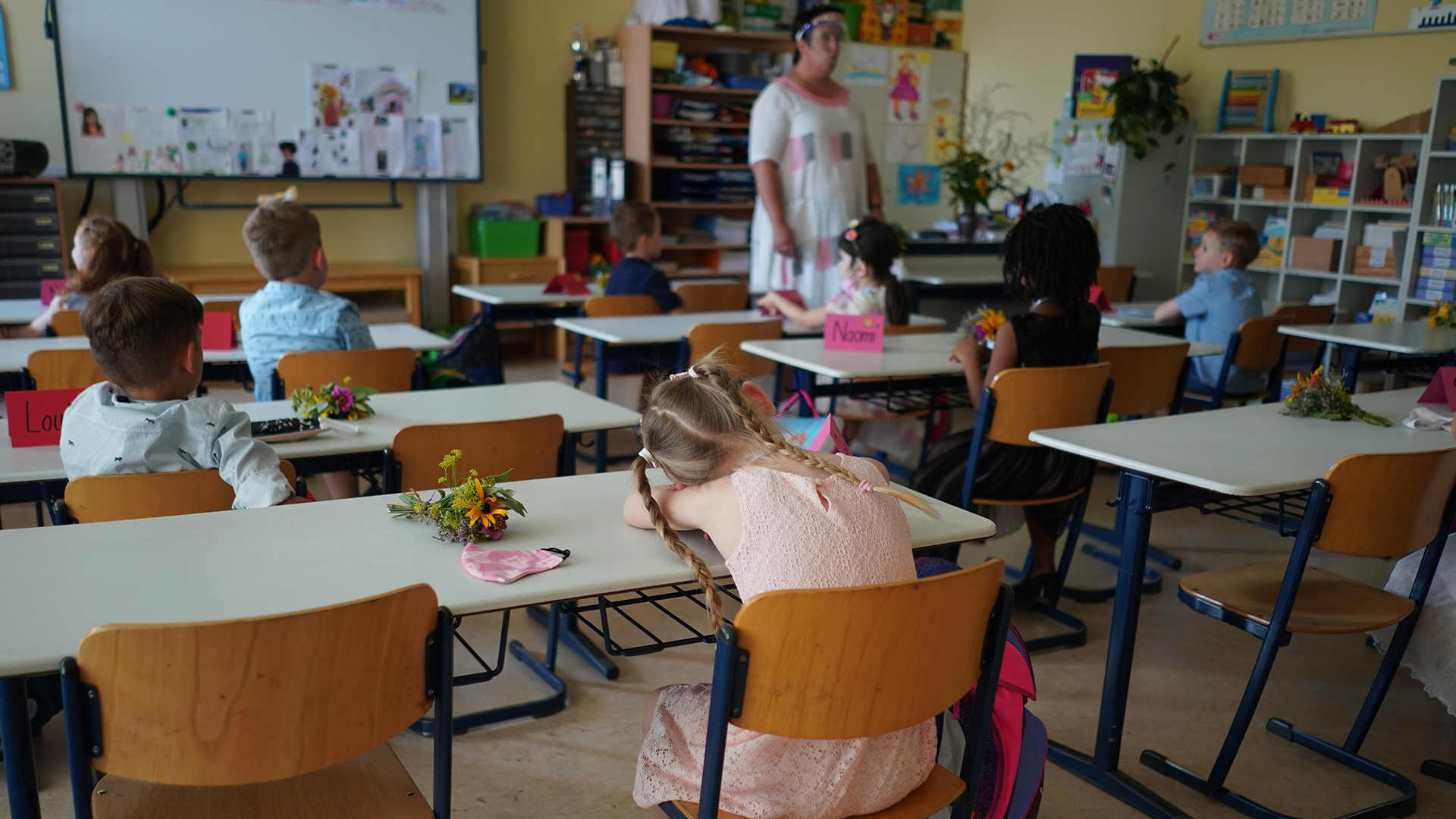1. Klasse in einer Grundschule im Panketal in Berlin-Karow. (Archivbild: 15.08.2020) | picture alliance/dpa