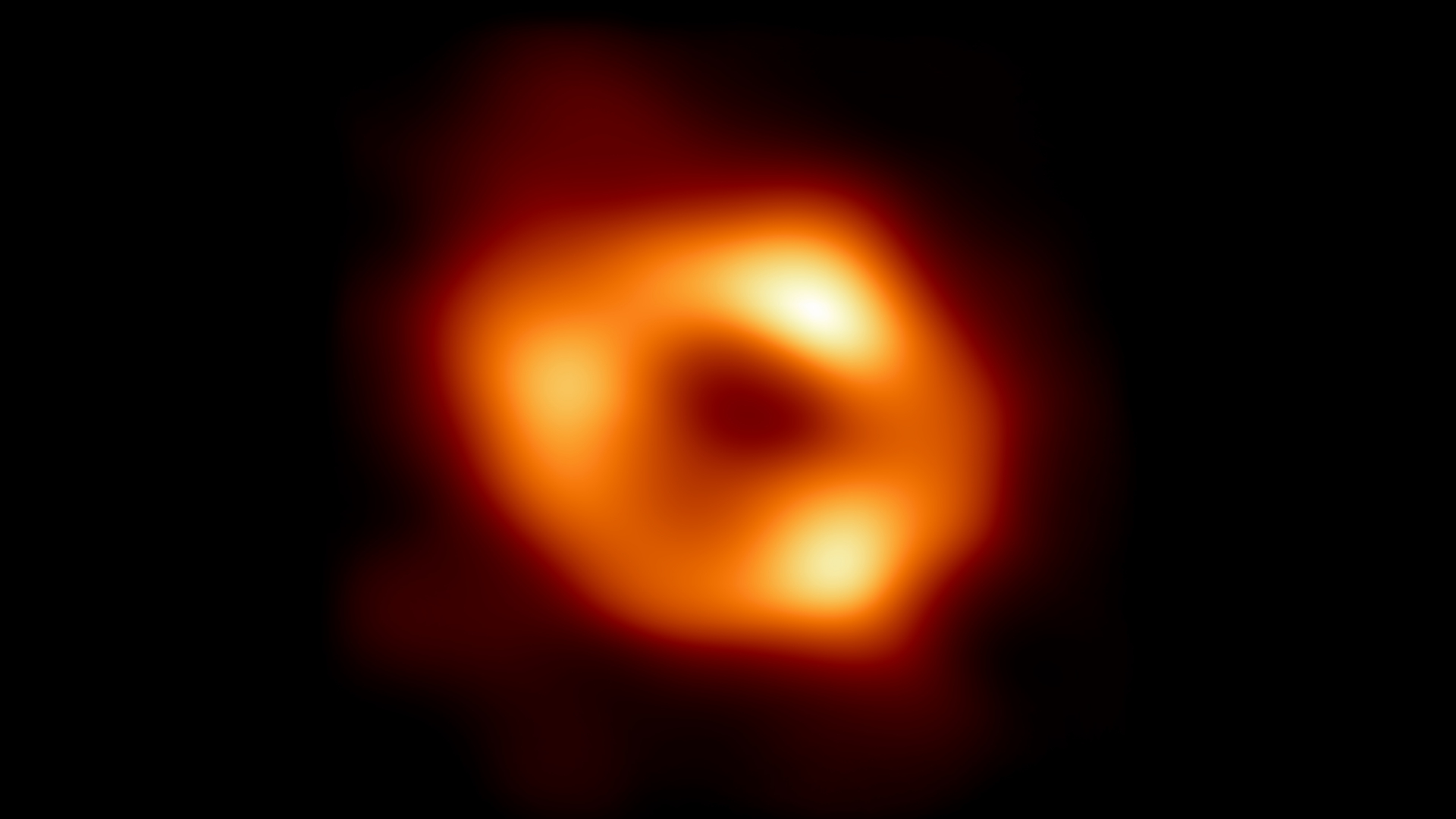 Dies ist das erste Bild von Sagittarius A*, dem Schwarzen Loch im Zentrum unser Galaxie. | dpa