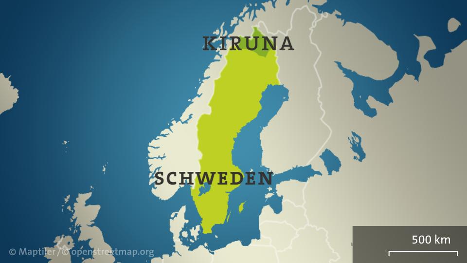 Schweden mit der Region Kiruna