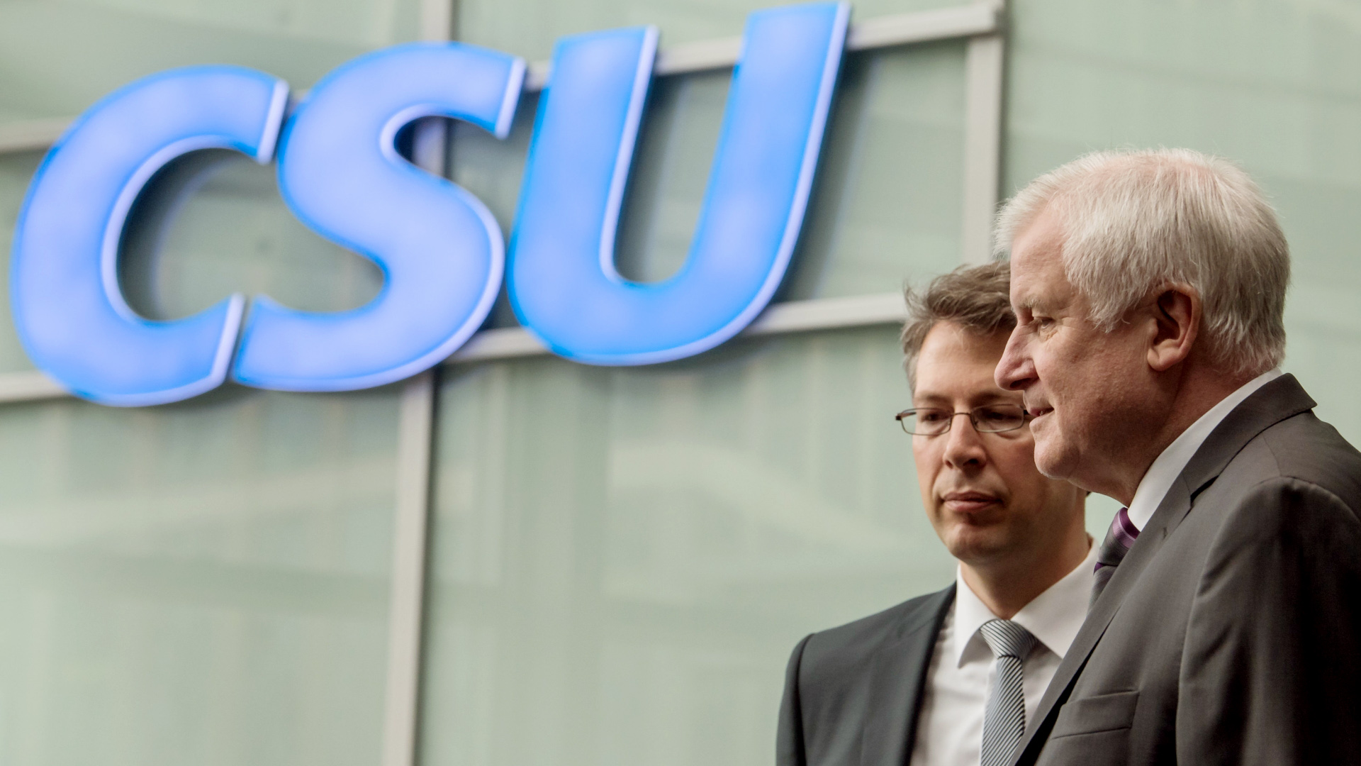 CSU-Chef Horst Seehofer und Generalsekretär Markus Blume | dpa
