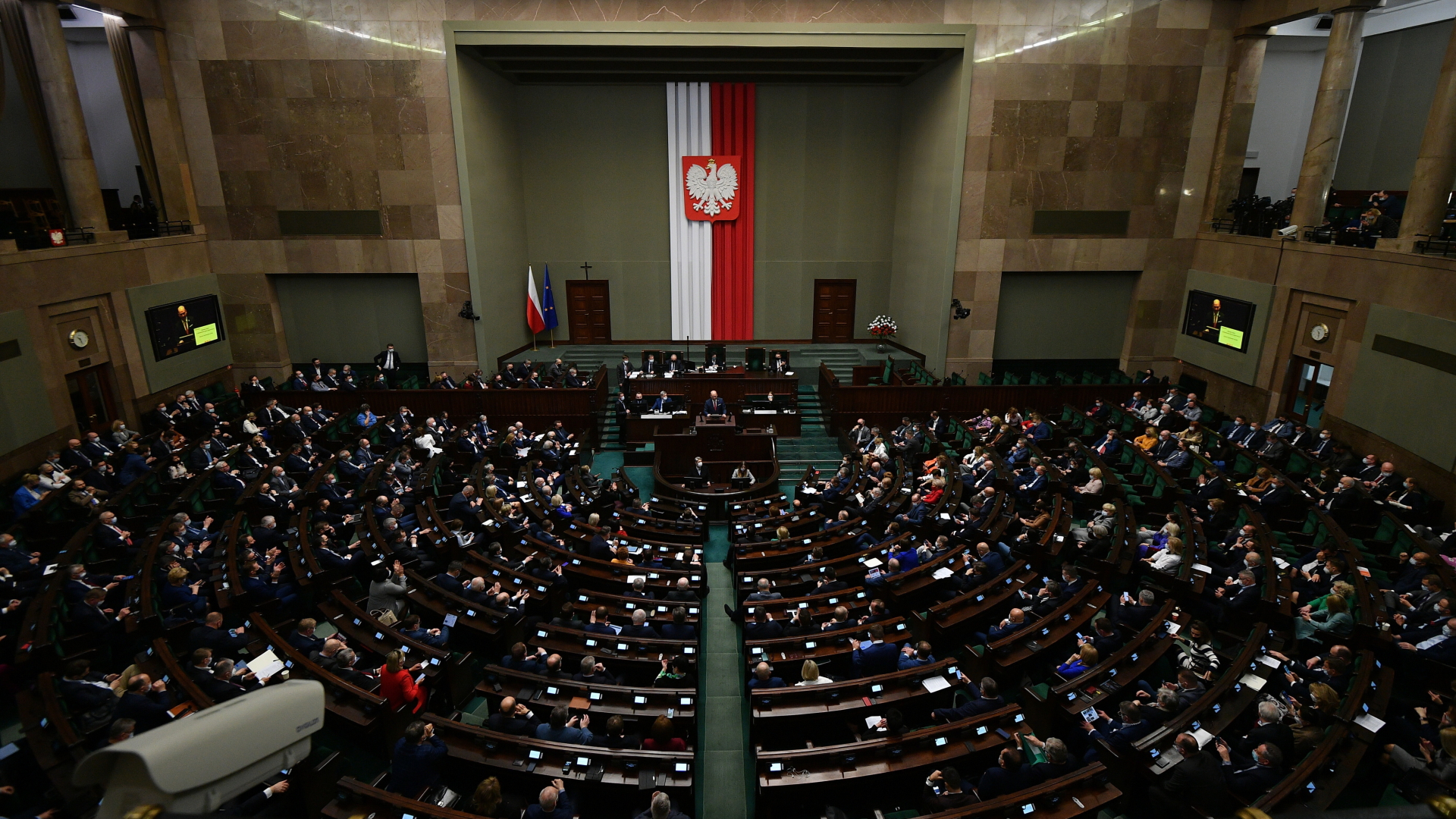 Plenarsitzung im polnischen Parlament, dem Sejm. | EPA