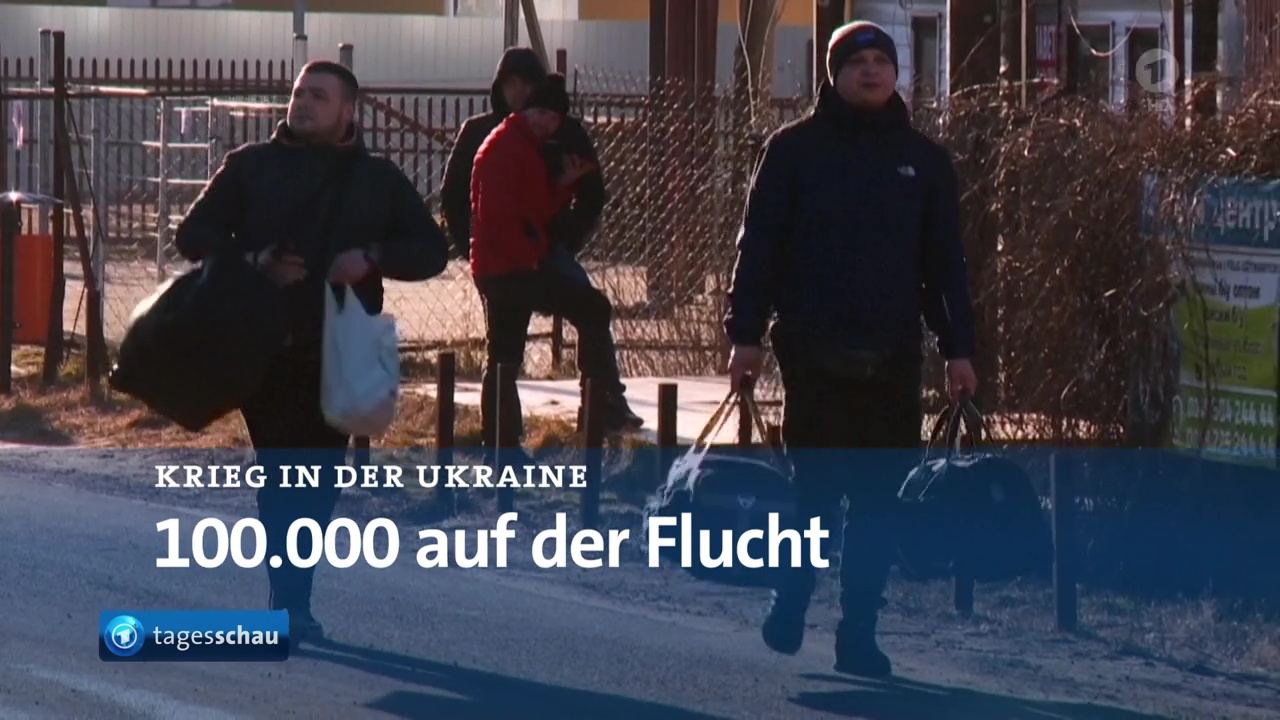 Tausende Menschen flüchten aus der Ukraine