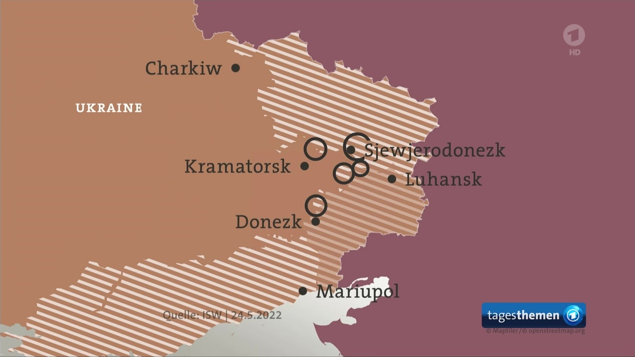 Vormarsch der russischen Armee im Donbass