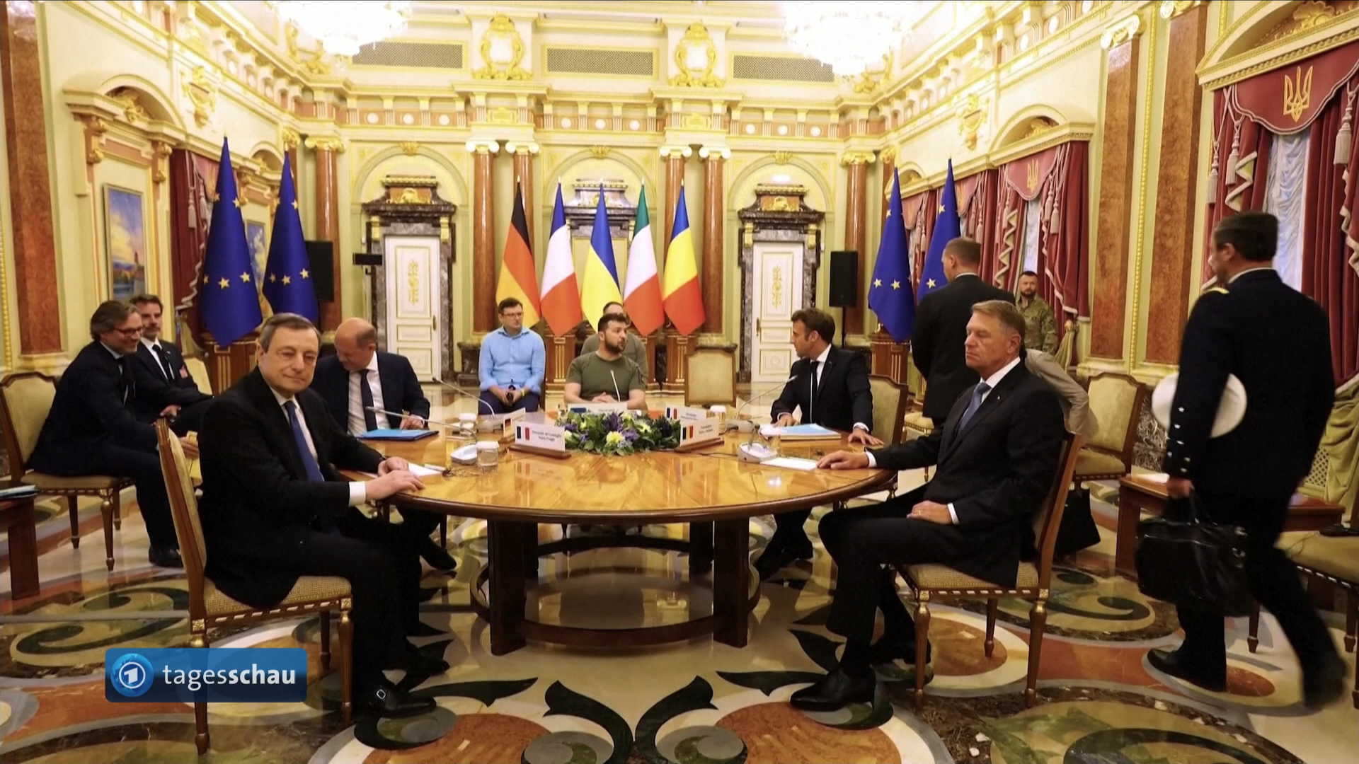 Krieg gegen die Ukraine: Scholz, Macron und Draghi zu Besuch in Kiew