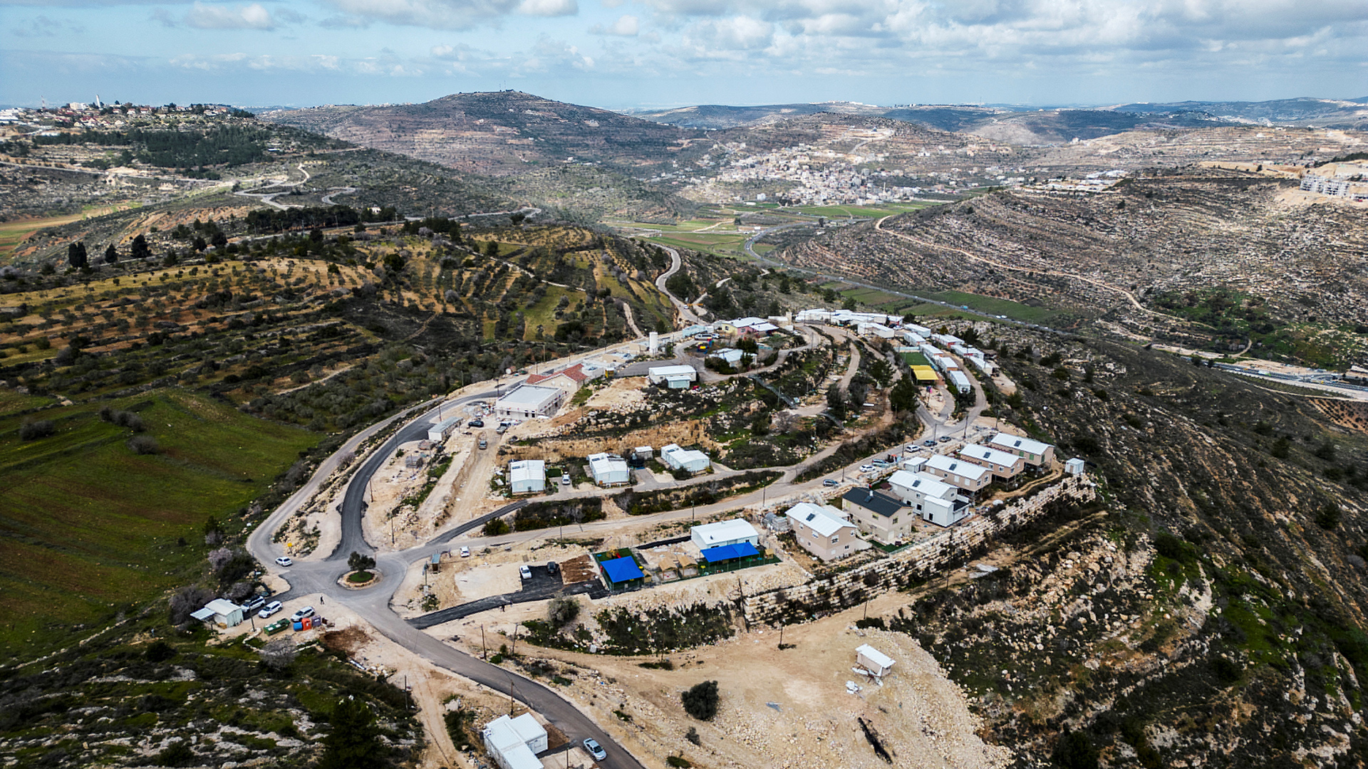 Blick auf die Siedlung Givat Haroeh im Westjordanland. | REUTERS