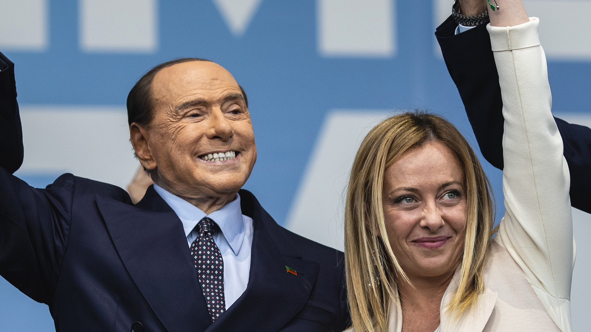 Silvio Berlusconi und Giorgia Meloni | dpa
