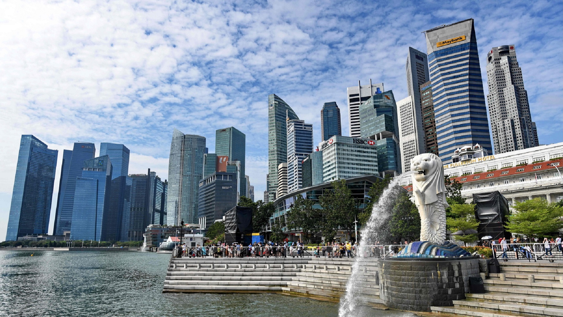 Blick auf die Skyline in Singapur | AFP