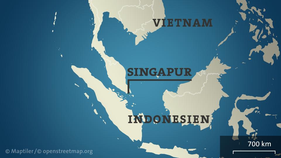 Karte: Singapur