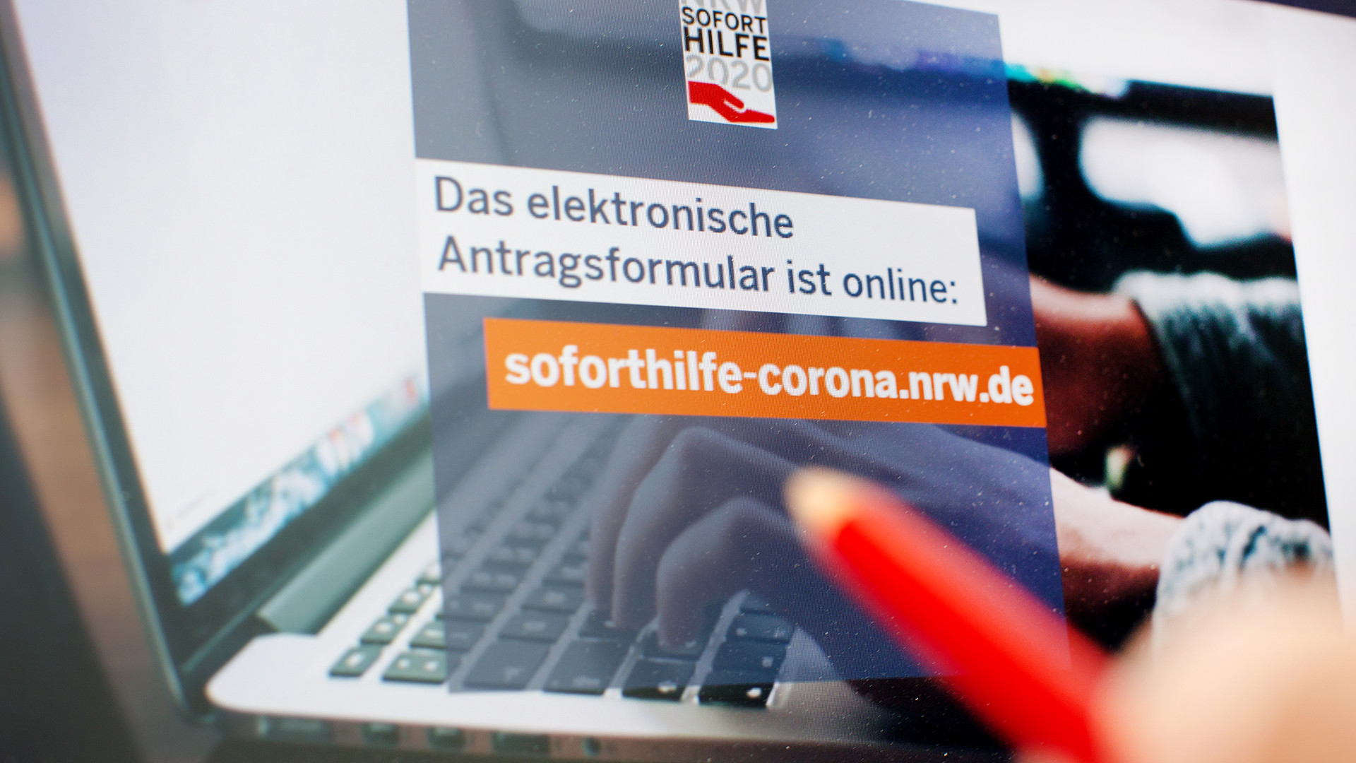 Die Internetseite des Wirtschaftsministeriums NRW