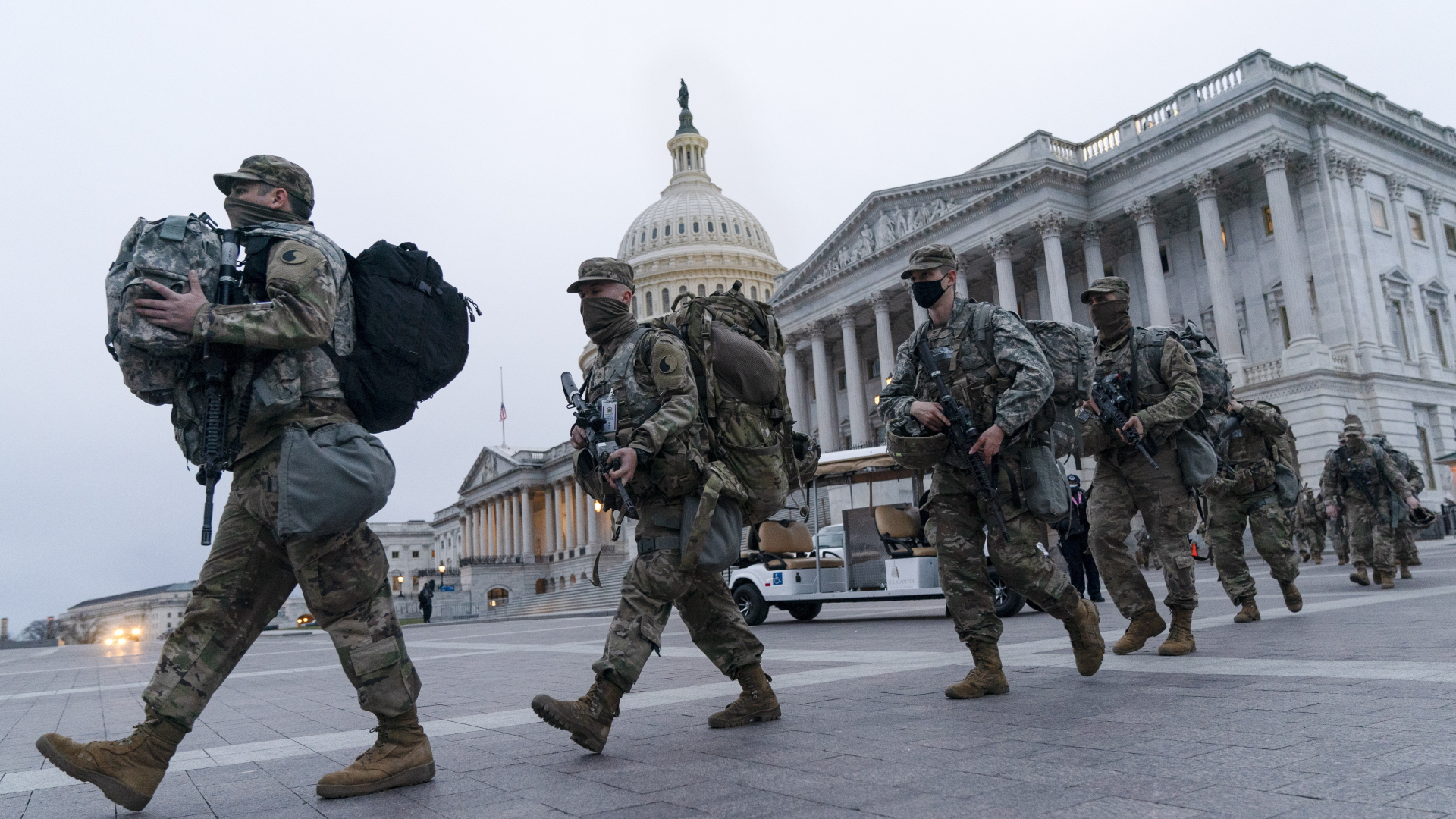 Soldaten verlassen US-Kapitol