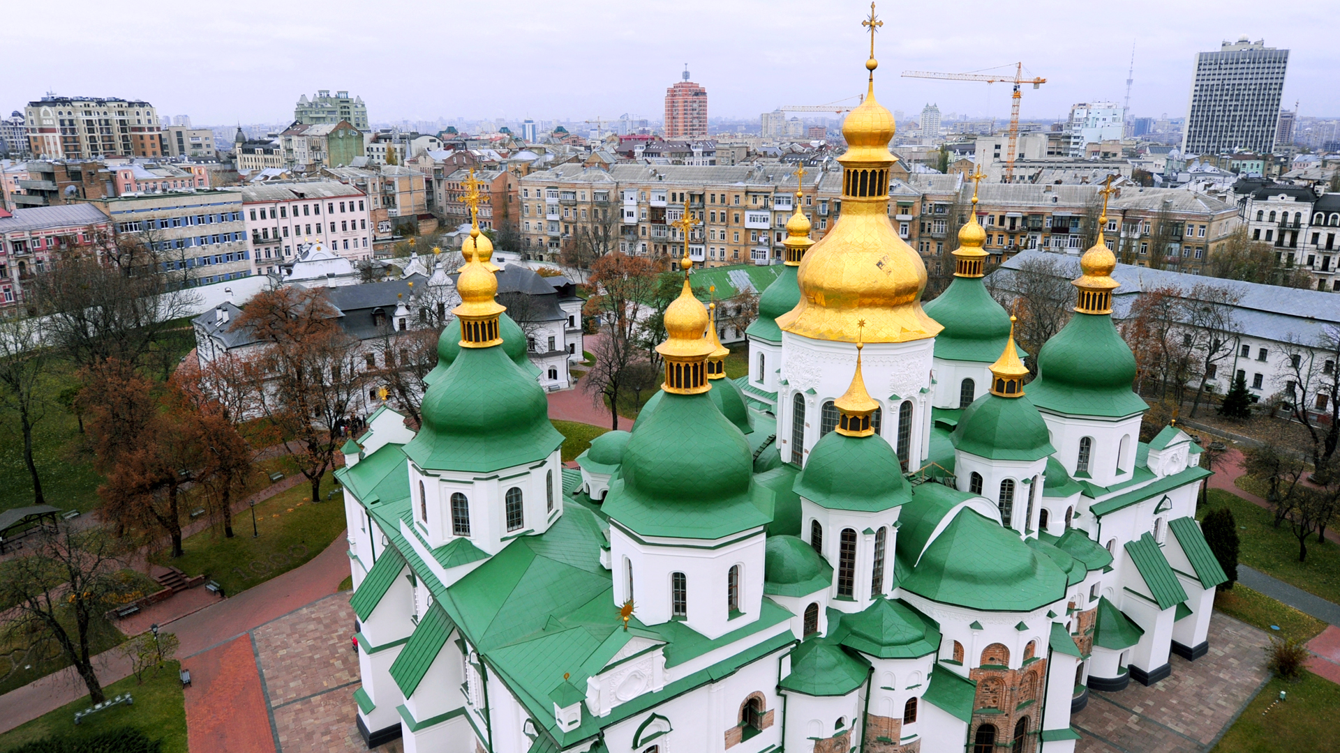 Außenansicht der Sophienkathedrale in Kiew | picture alliance / dpa