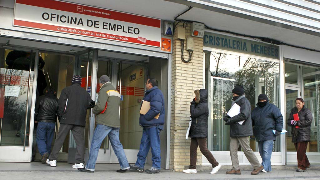 Arbeitslose in Madrid