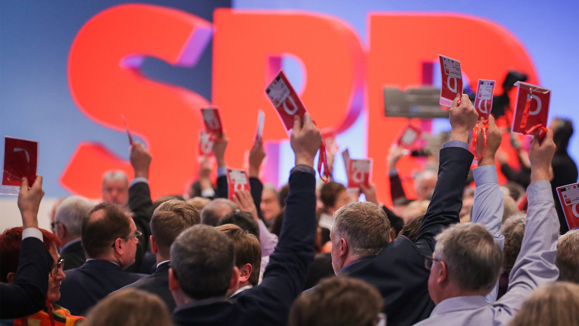 Abstimmung auf dem SPD-Parteitag