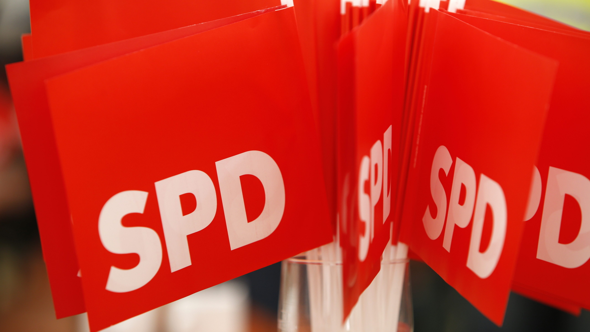 SPD-Fähnchen