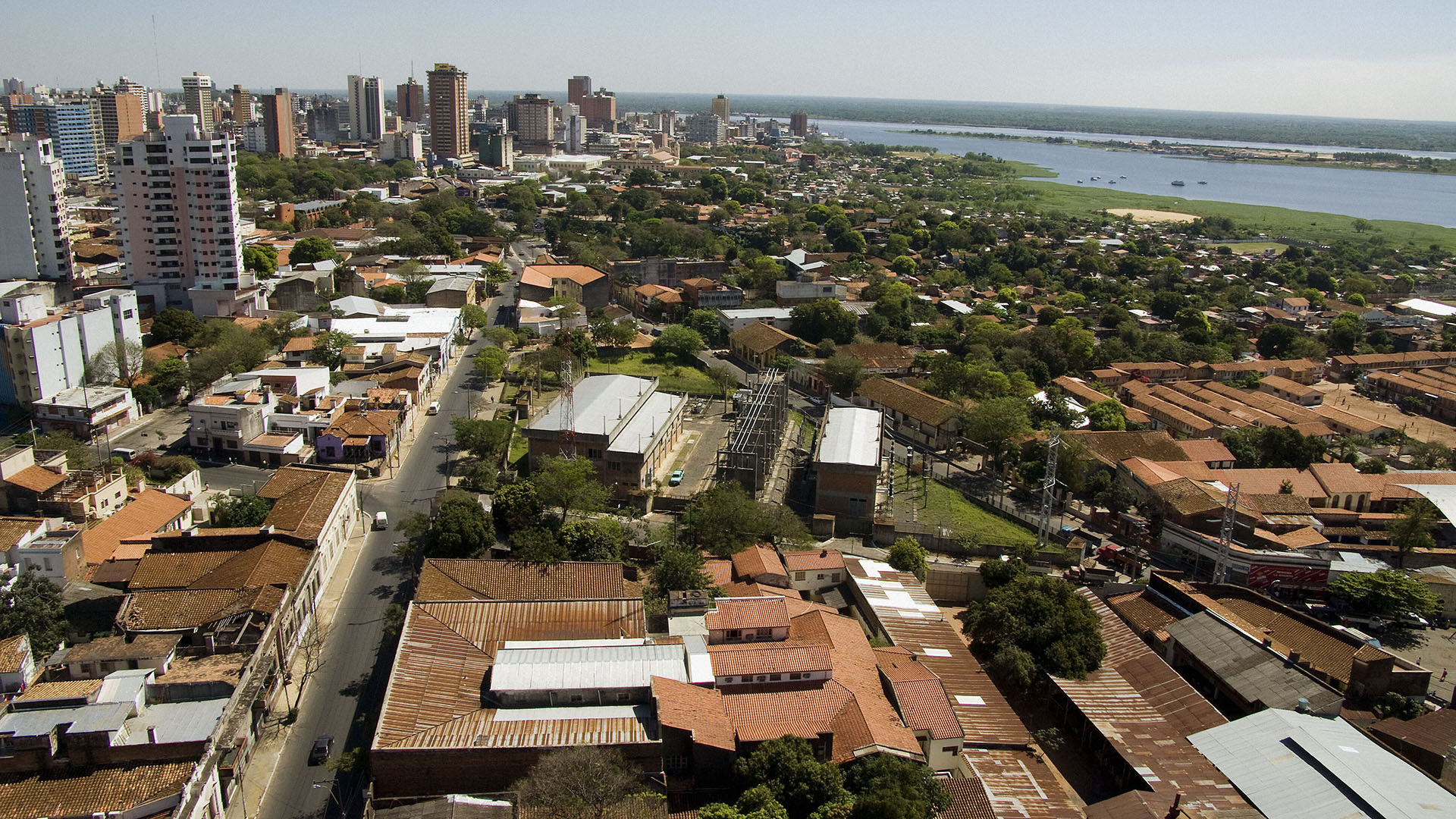 Blick auf die Stadt Asunción (Paraguay)
