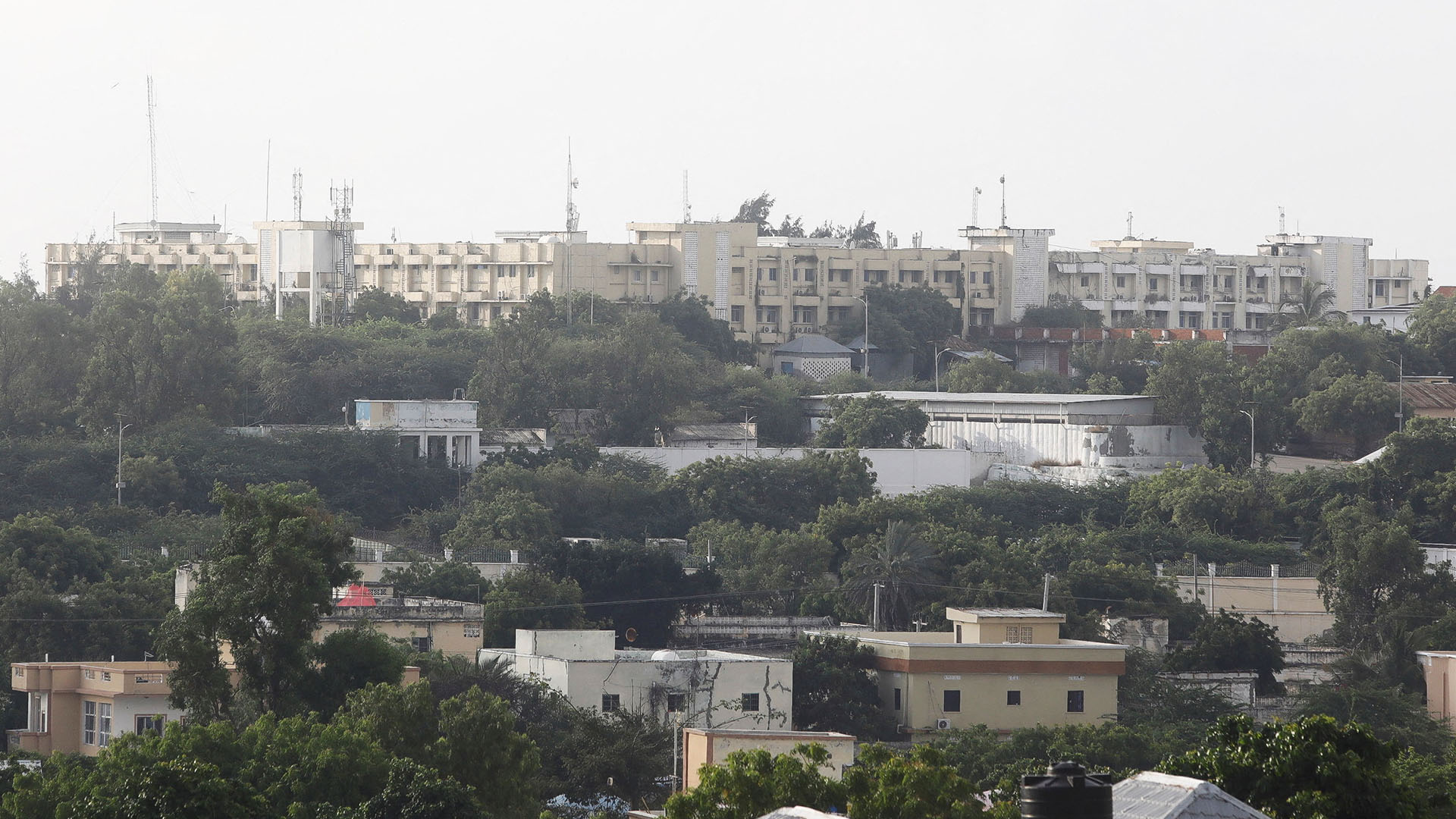 Die Ansicht zeigt einen Teil des Präsidentenpalastes in Mogadischu (Somalia). | REUTERS