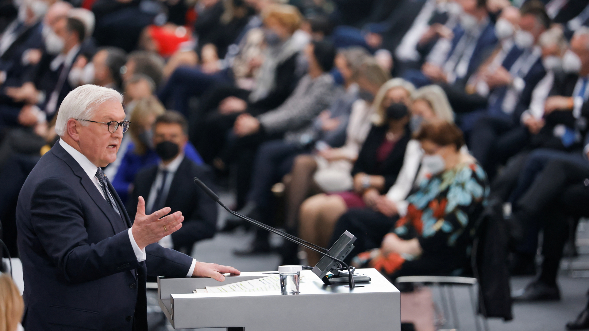 Bundespräsident Steinmeier bei seiner Wiederwahl | REUTERS