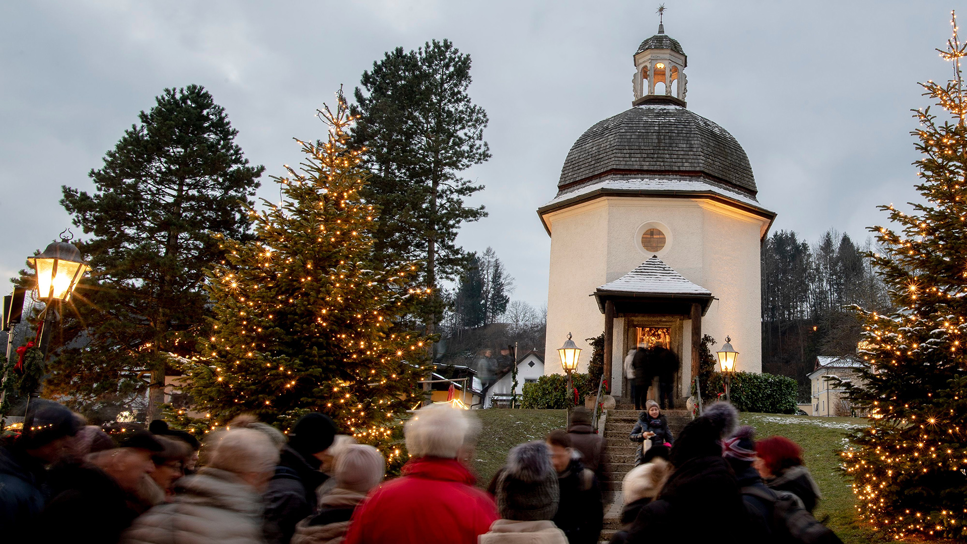 Die "Stille Nacht Kapelle" in Oberndorf, Österreich | Bildquelle: CHRISTIAN BRUNA/EPA-EFE/REX