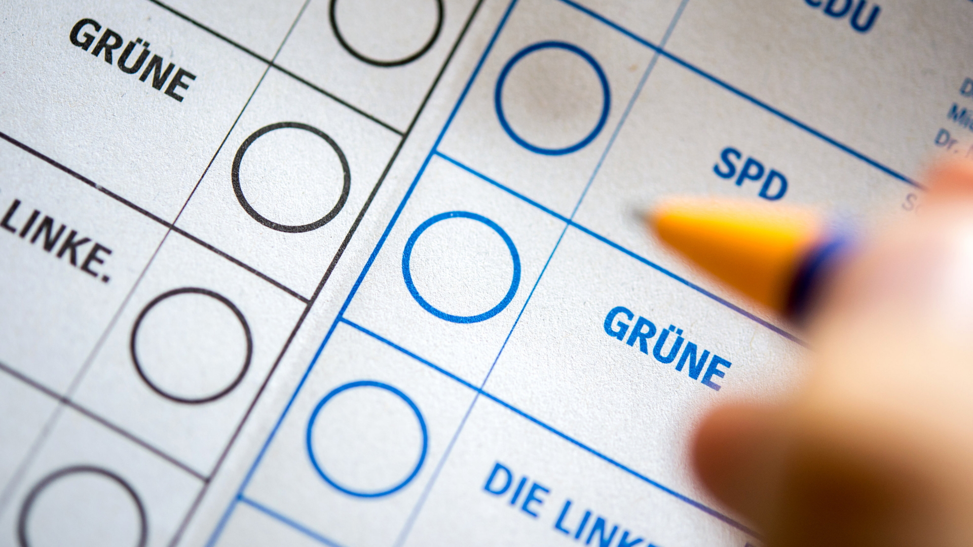 Stimmzettel zur Bundestagswahl 2017 | dpa