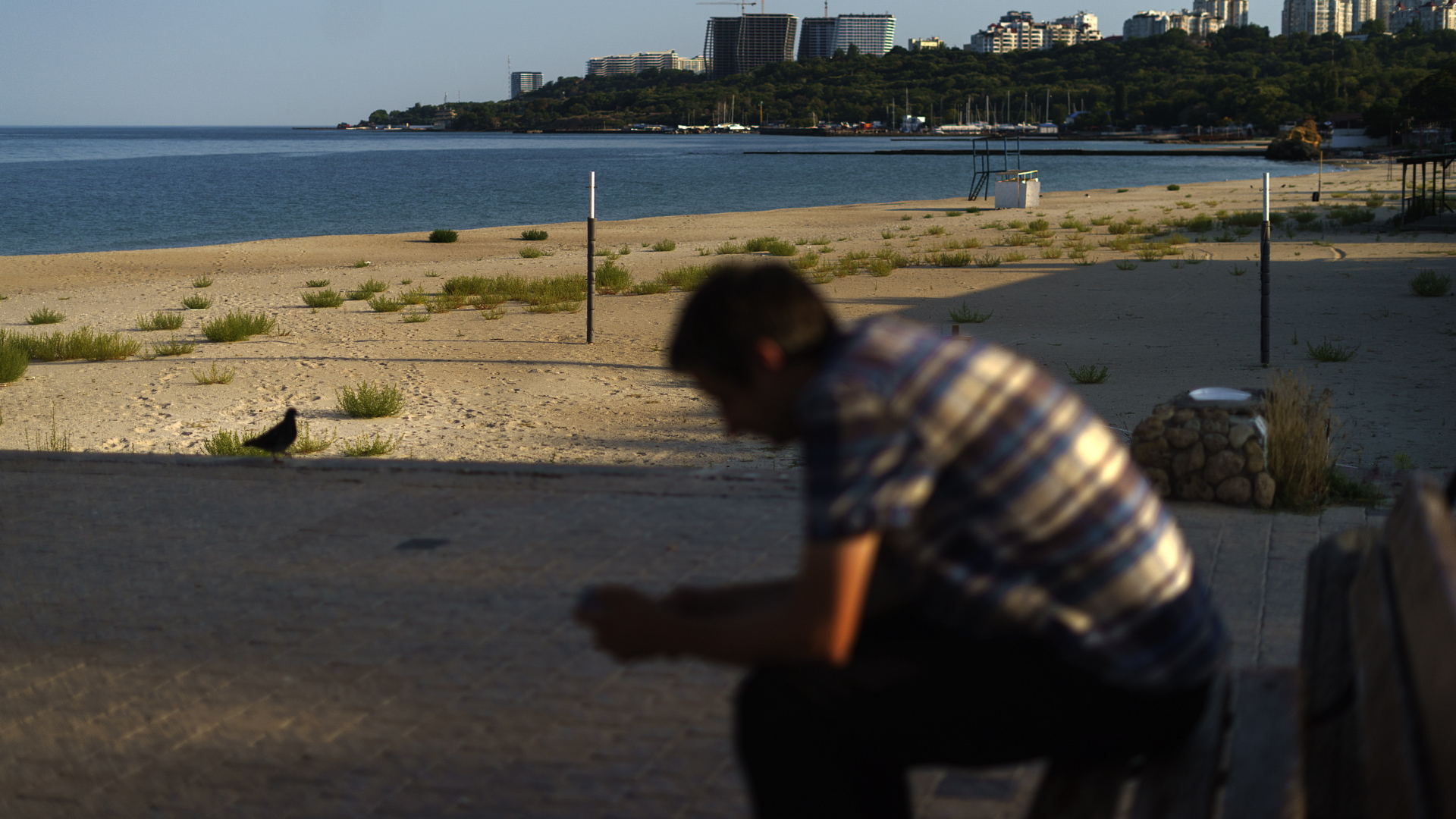 Geschlossener Strand bei Odessa | dpa